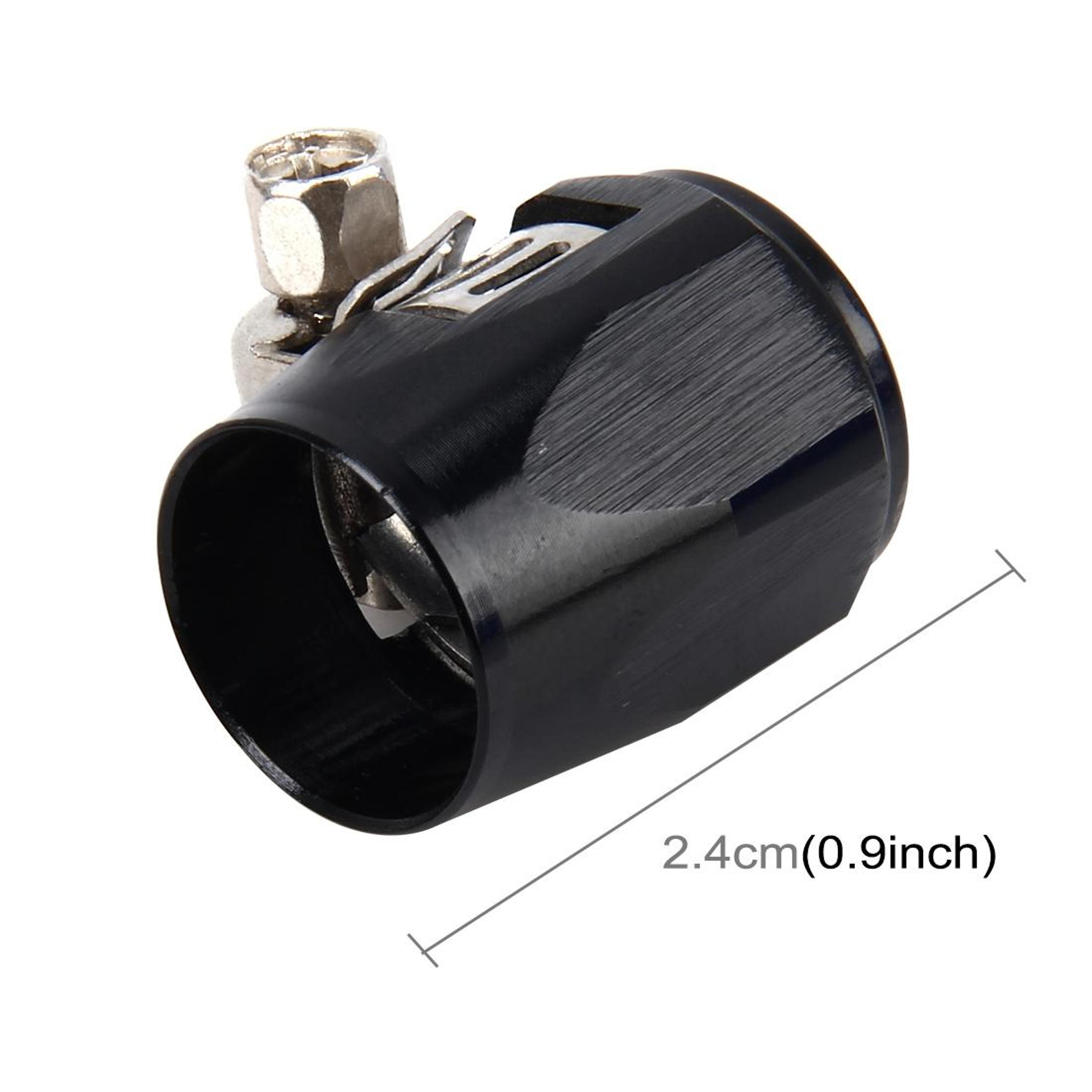 AN6 Aluminum Hose Finisher Adapter Clamp For Braided Fuel  Oil Lines 1