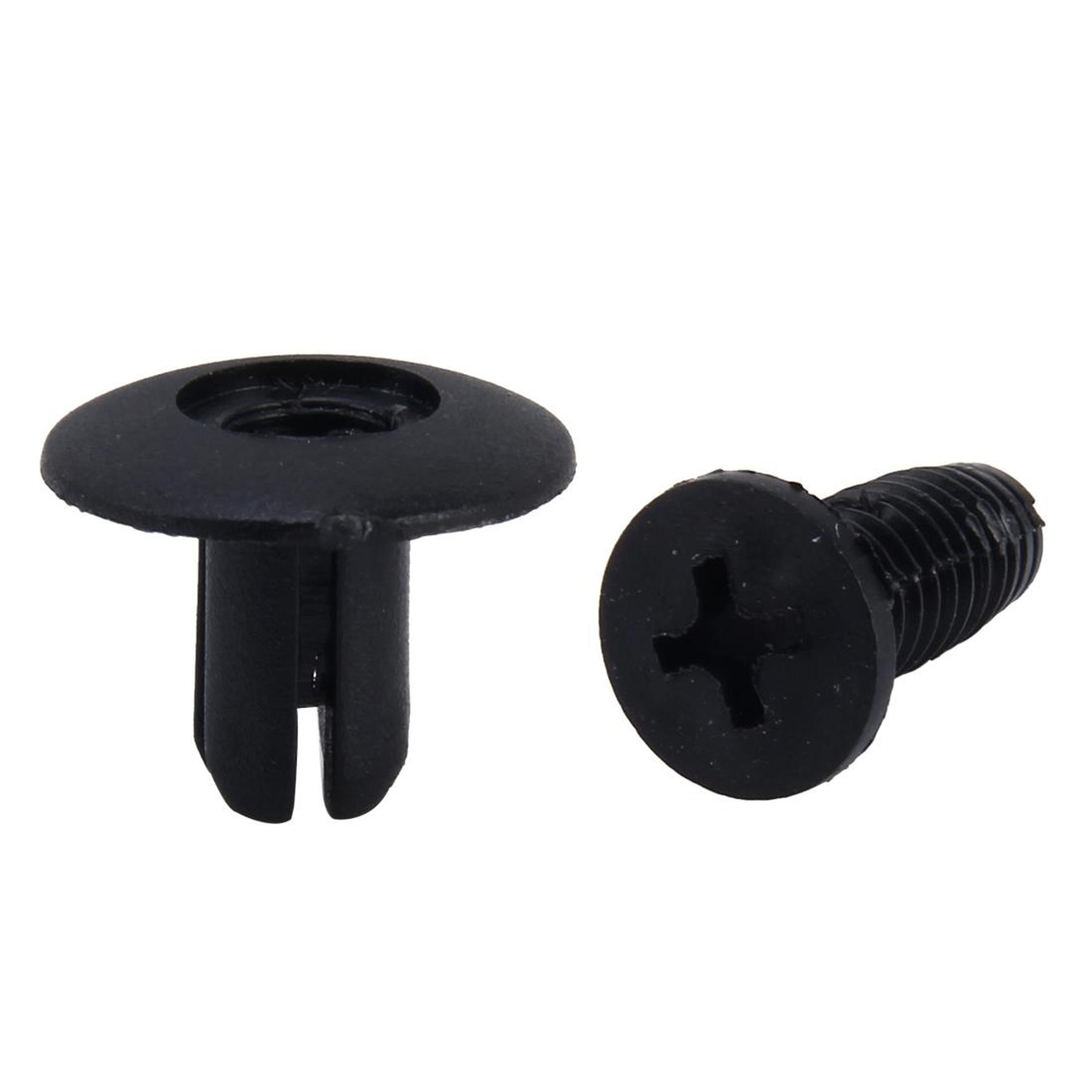 Universal Auto Body Push Rivet Clips Set 100PCS Plastic Fastener Retainers For Bumpers  Fender Pane 1