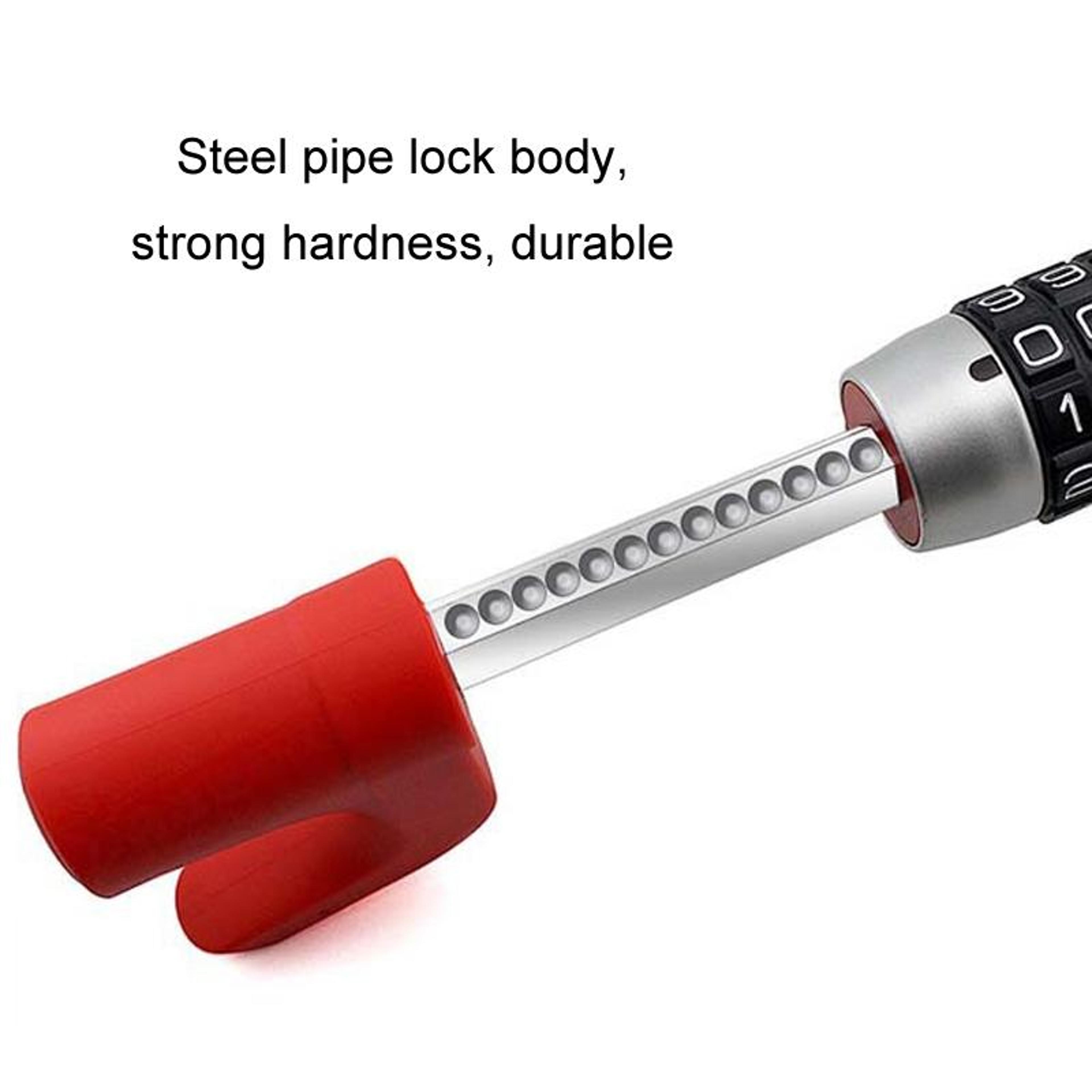 Retractable Steering Wheel Lock With Combination Code Security For Cars SUVs  Trucks 4
