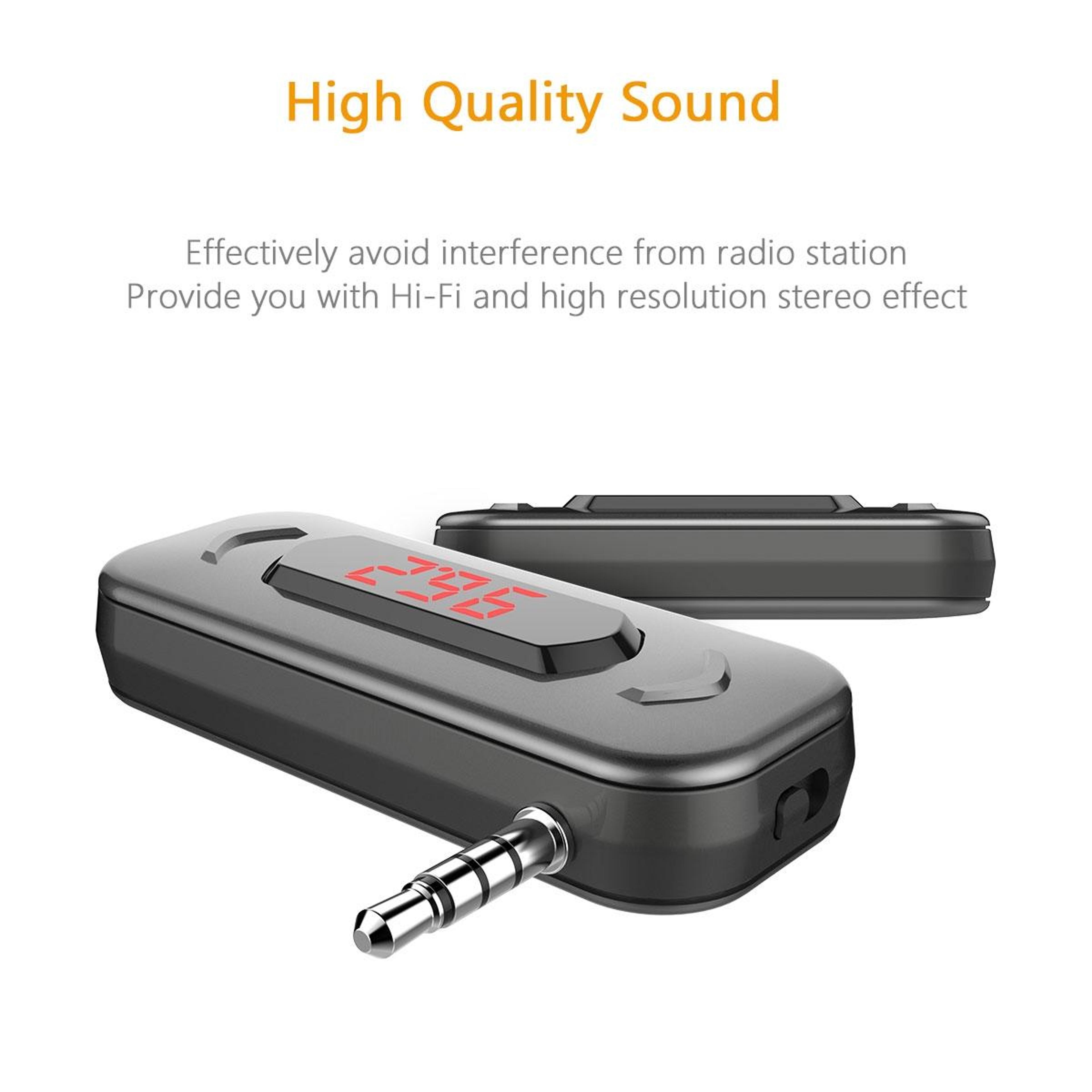 Doosl Wireless Car FM Transmitter  HandsFree Music Receiver With LCD Display 5