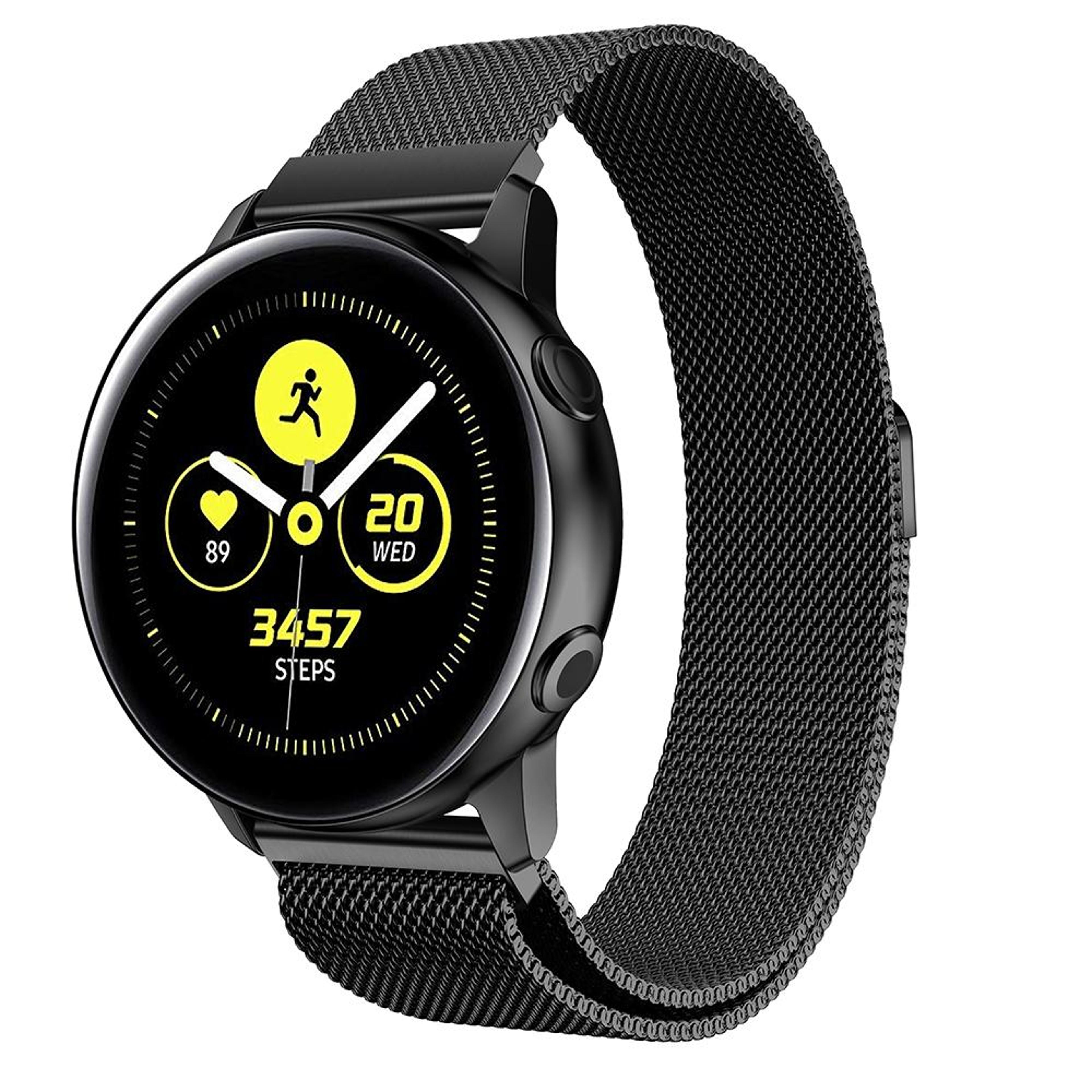 Magnetic Stainless Steel Mesh 20mm Watch Strap For Galaxy Watch Active Milanese Band 4