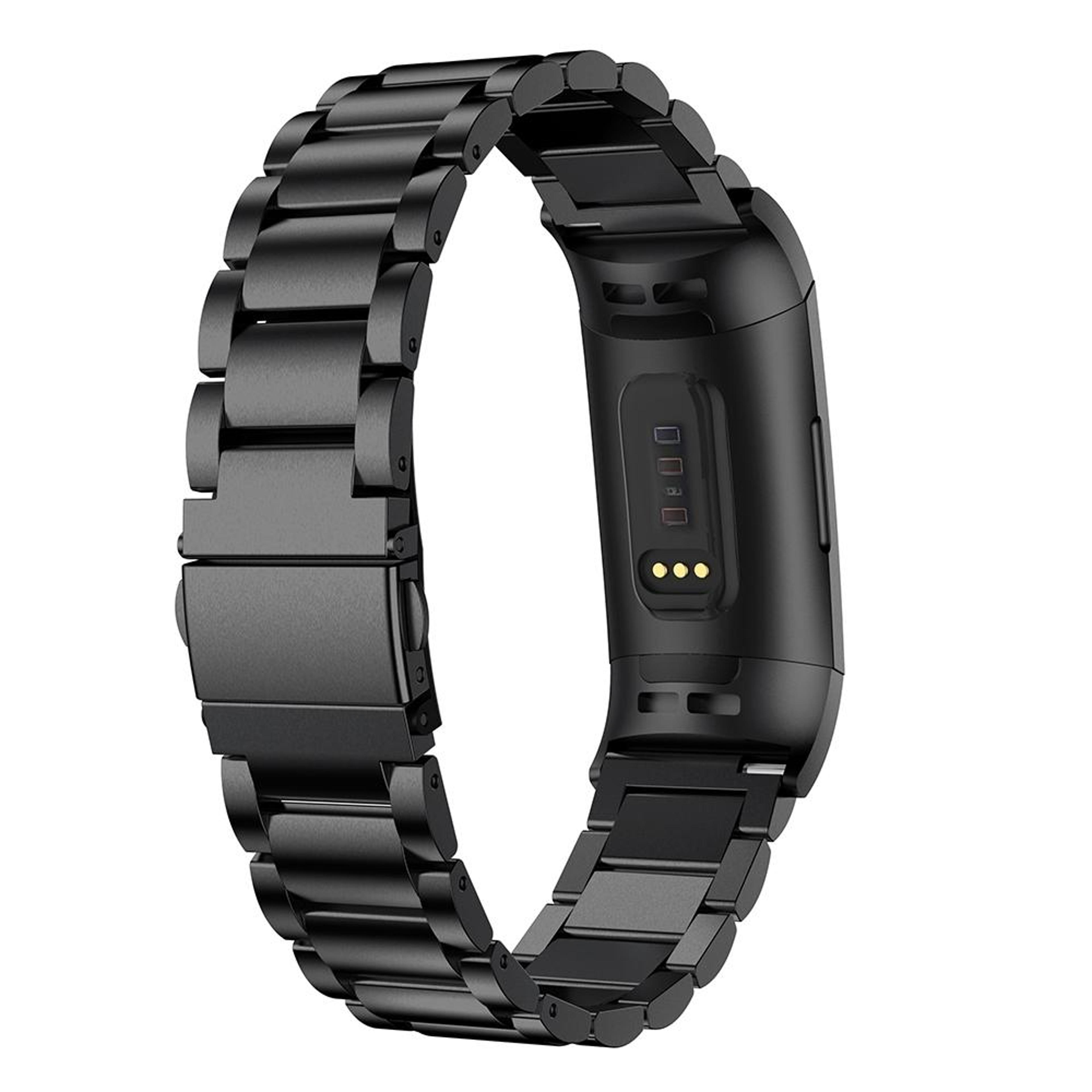 Premium Stainless Steel Watch Band For Fitbit Charge 3 With Secure Slingshot Buckle 3
