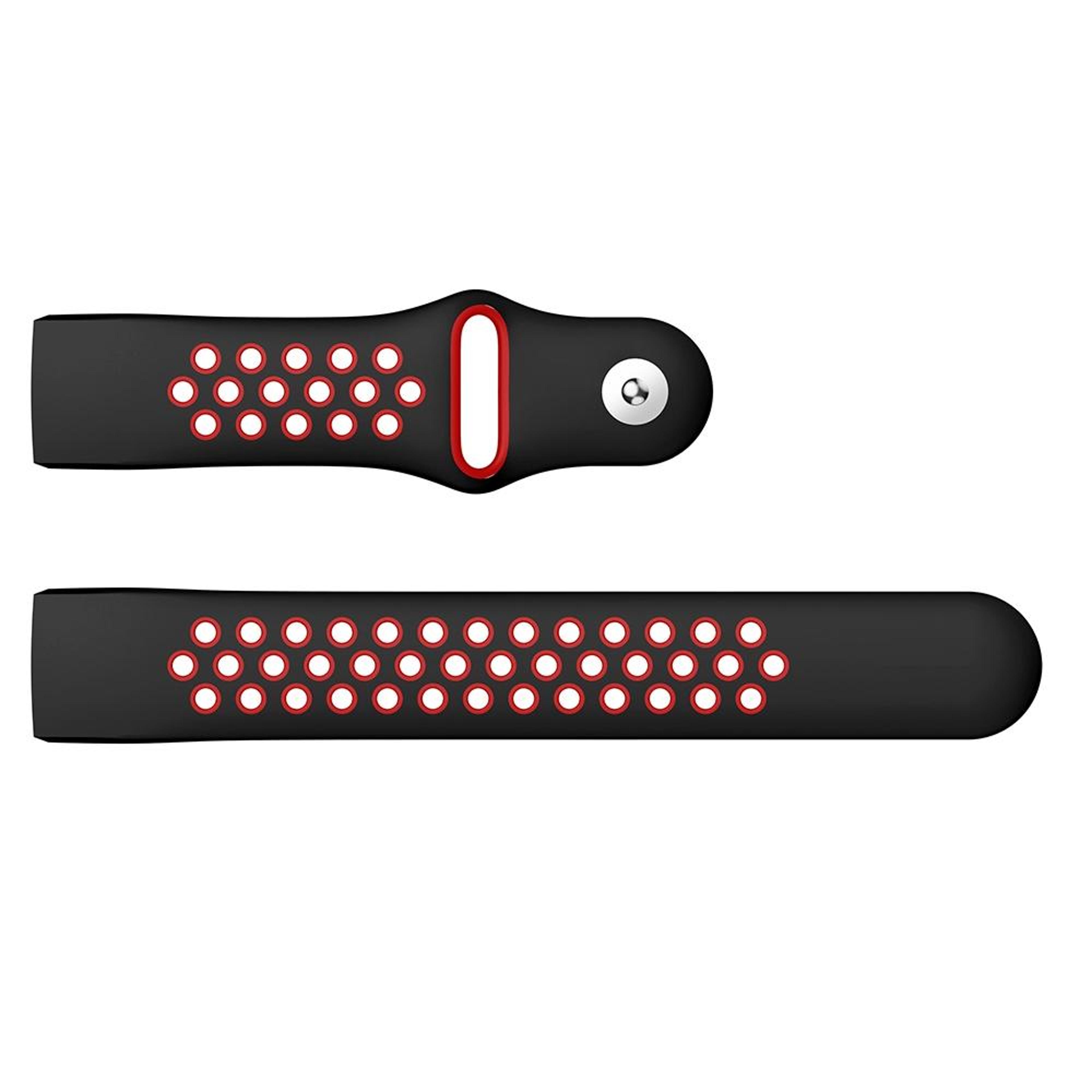 Dual Color Fitbit Charge 3 Band Soft Silicone Watch Band Breathable Sport Replacement Strap 3