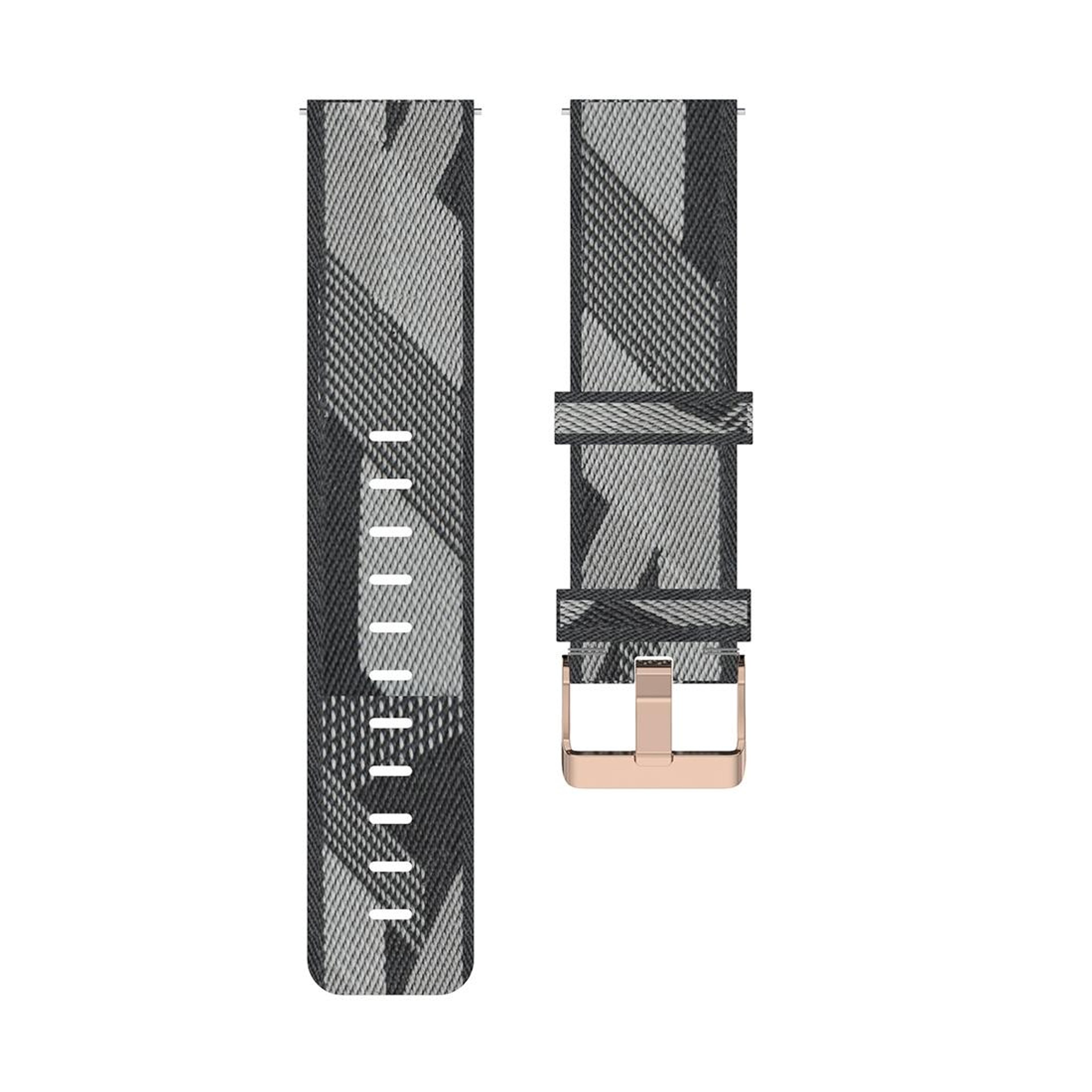 18mm Nylon Watch Band Breathable Stripe Weave Replacement Strap For Xiaomi Mi Watch Garmin Vivoacti 1