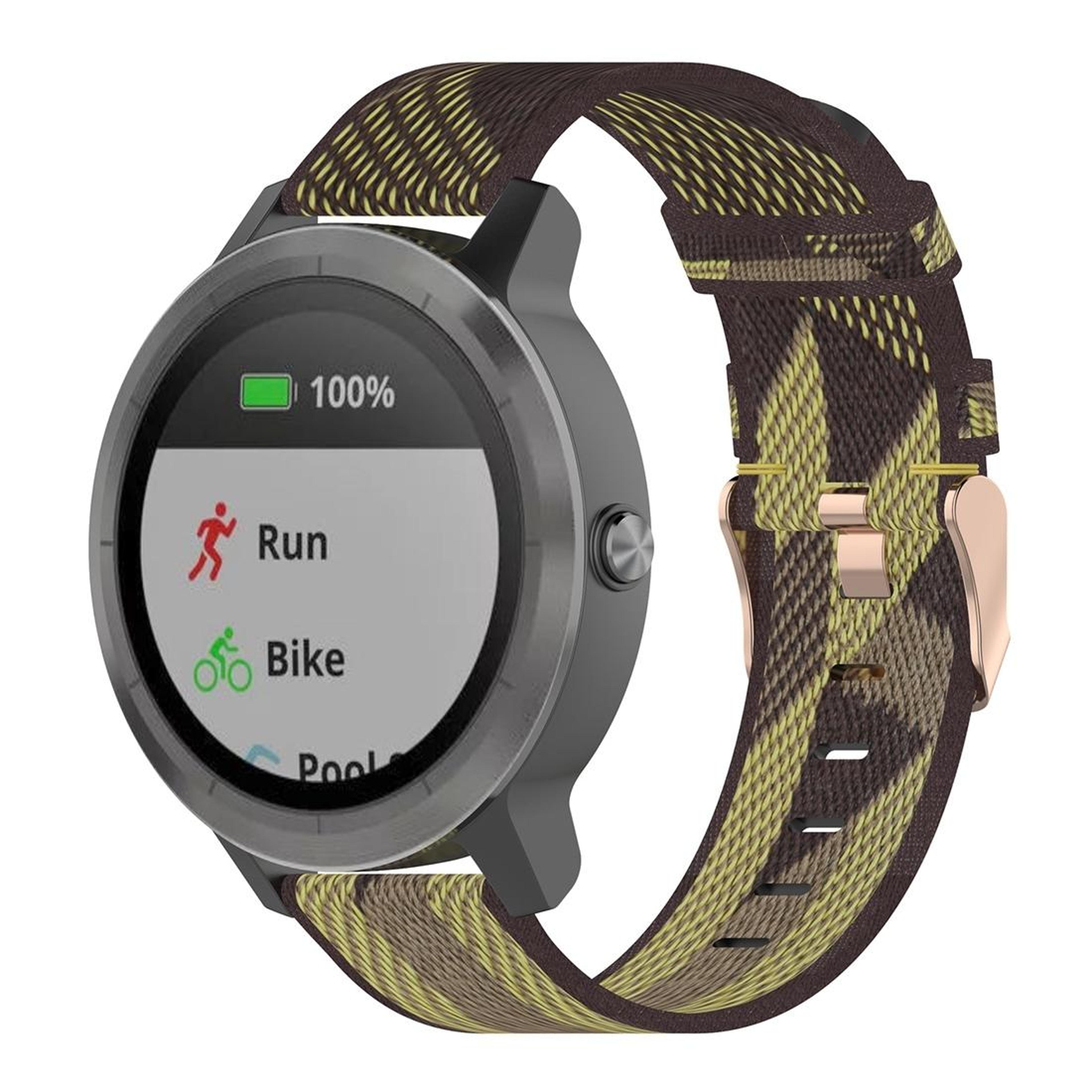 20mm Nylon Garmin Watch Band Breathable Woven Replacement Strap For Venu Vivomove Vivoactive Foreru 10