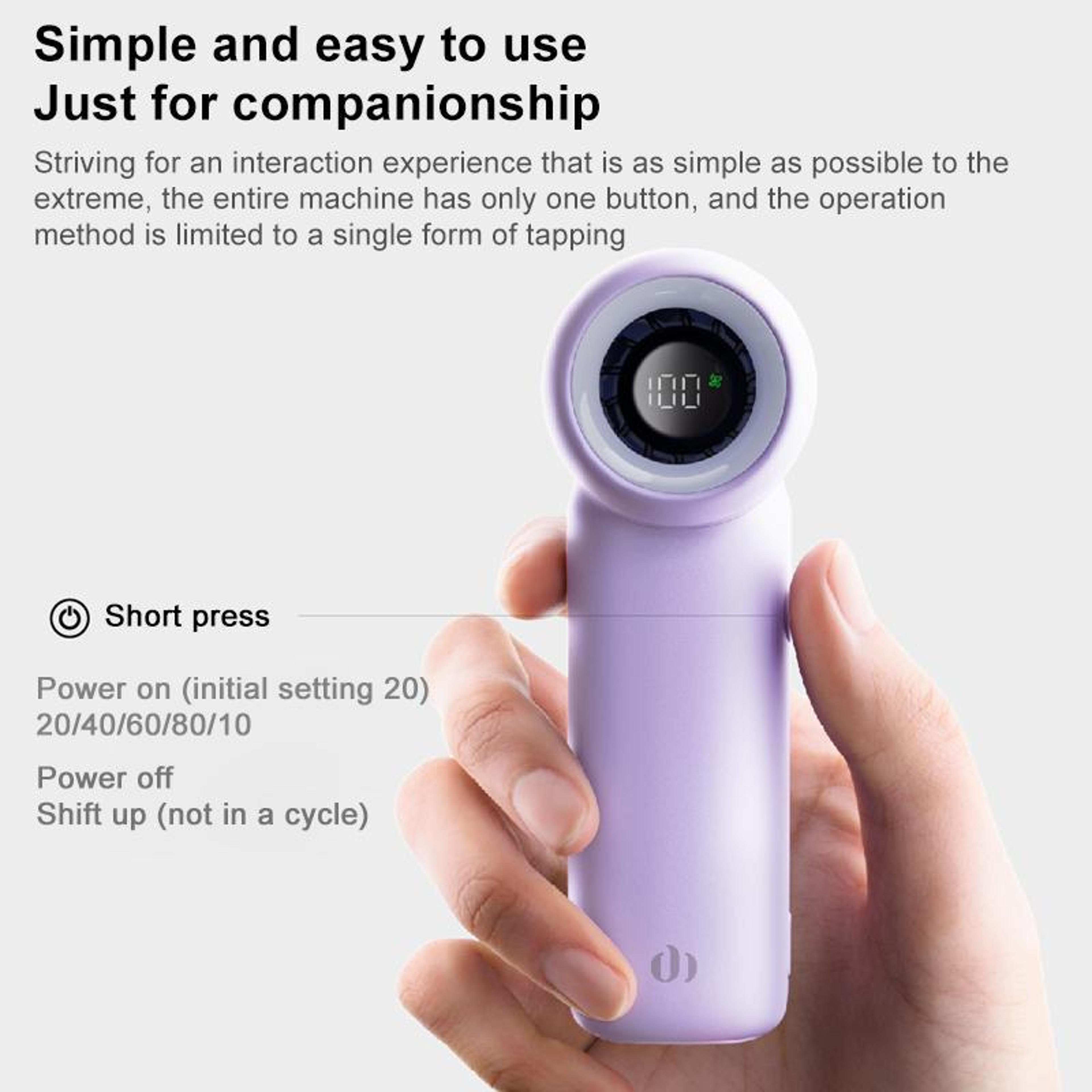 L03 Handheld Mini Fan Portable Rechargeable Fan With Digital Display 3000mAh 5 Speeds 11