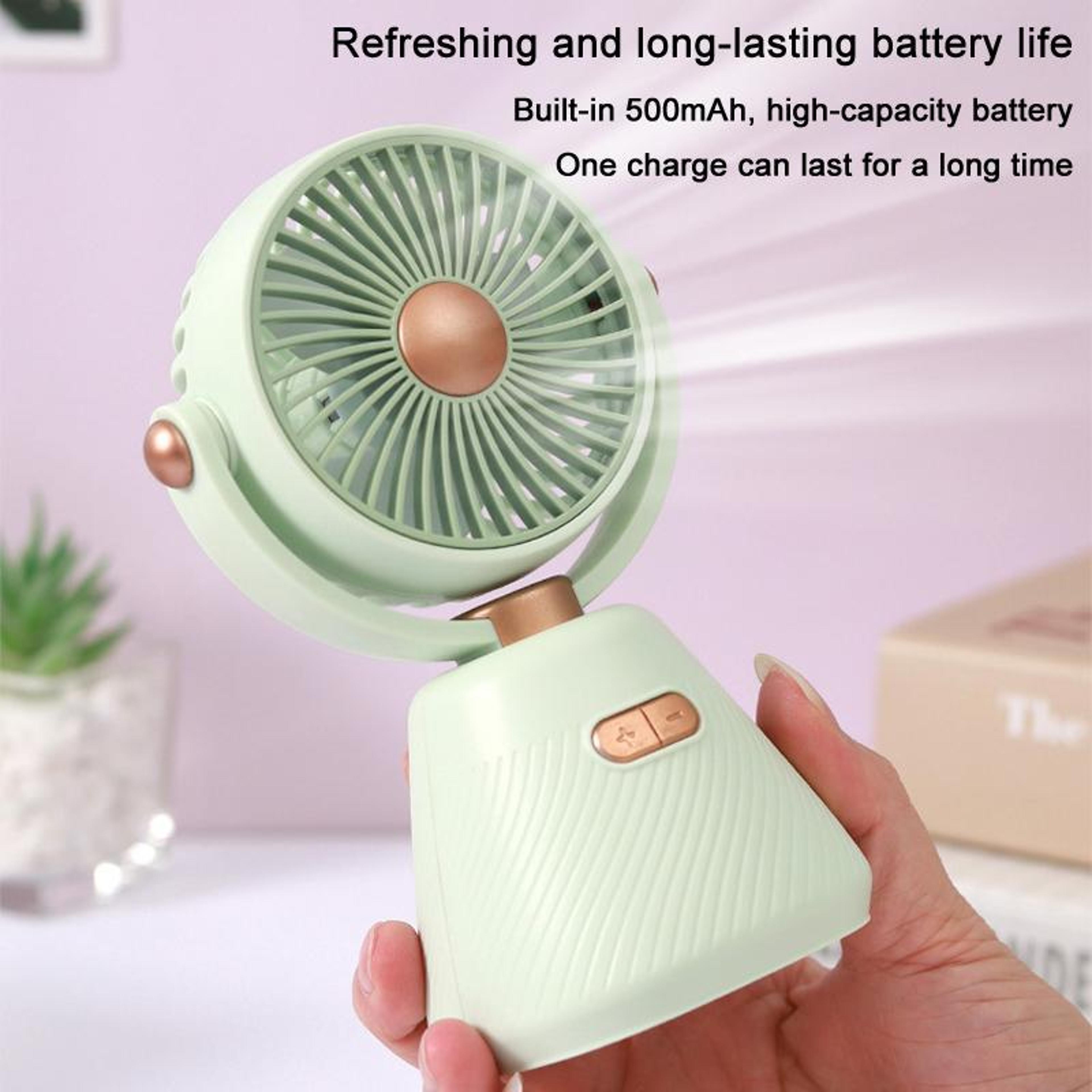 100 Speed Portable Desk Fan USB Rechargeable Mini Fan With Adjustable Angle For Office Bedroom And  5