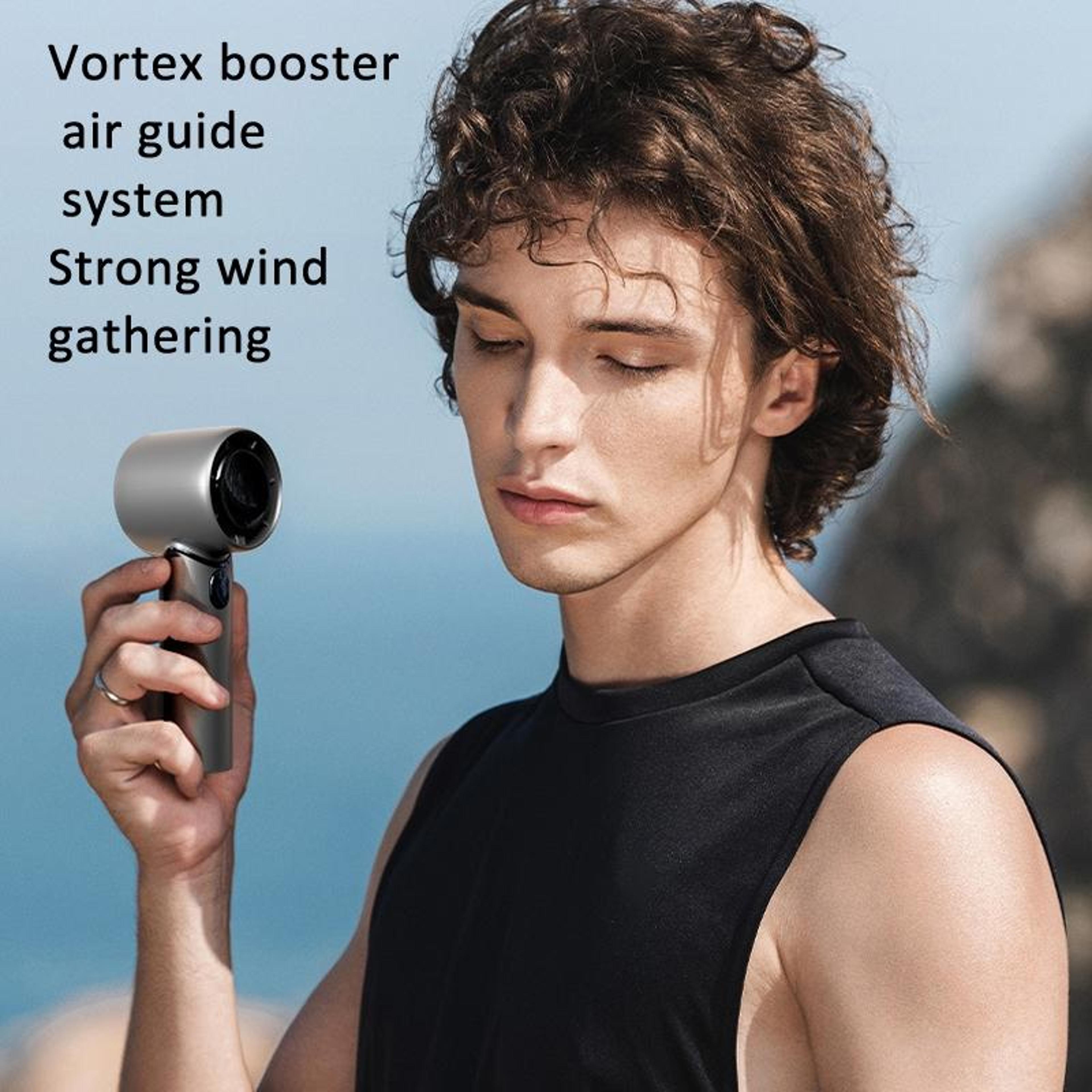 120 Speed Handheld Turbo Fan Portable Rechargeable Brushless Motor Fan With Digital Speed Control 4