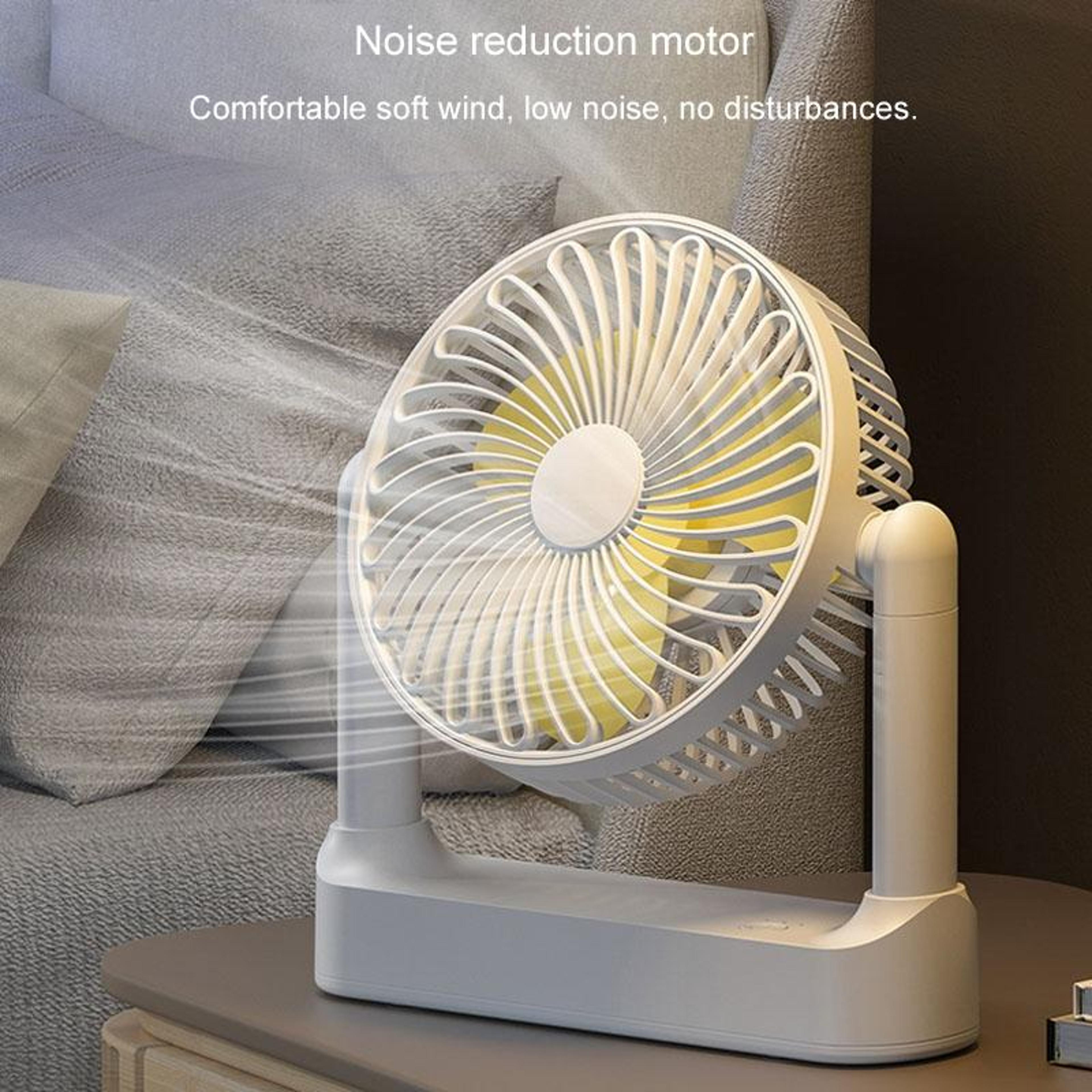 Portable USB Fan Retractable Desk Fan With 180 Degree Adjustable Airflow For Home Office Camping 10