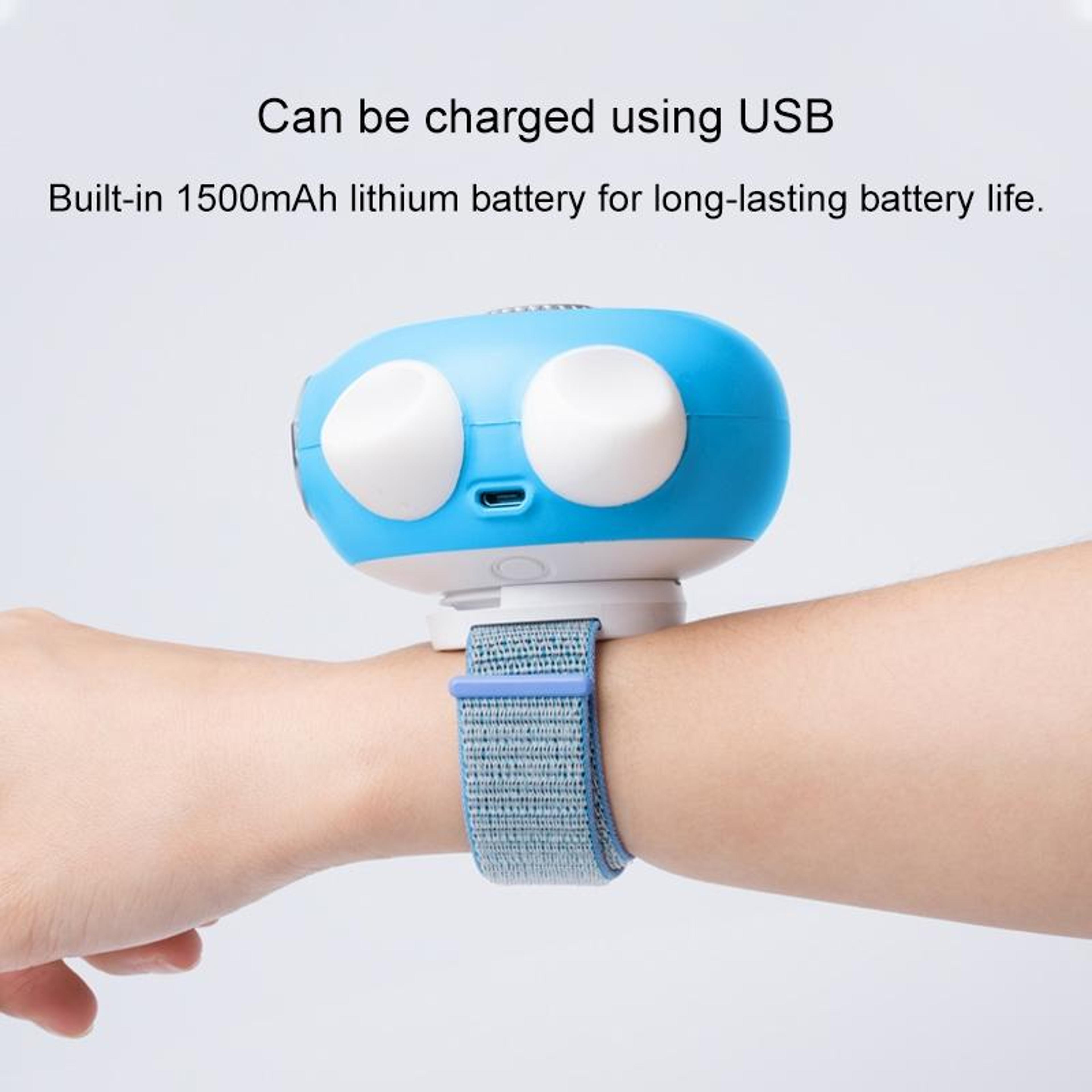 Portable Wearable Fan USB Rechargeable Wristband Cooling Fan With 3 Speed Personal Air Cooler 5
