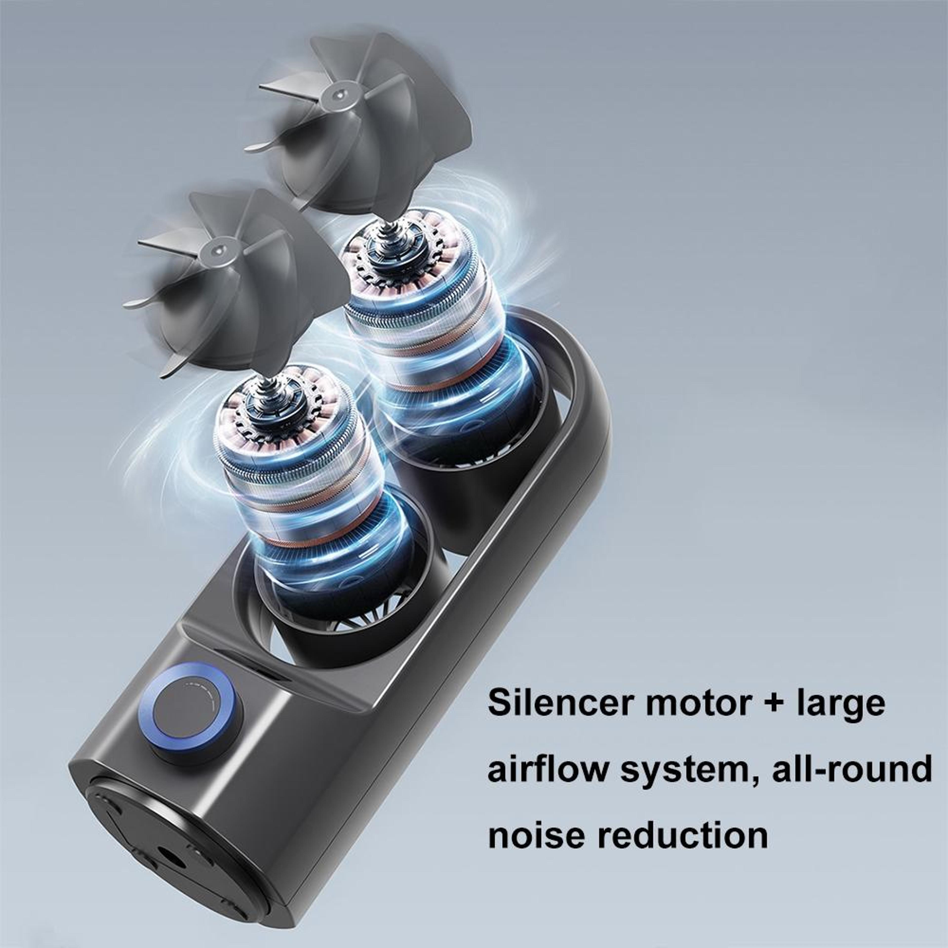 Smart Desk Tower Fan With Digital Display 100 Speed Rechargeable Oscillating Portable Cooling Fan 4