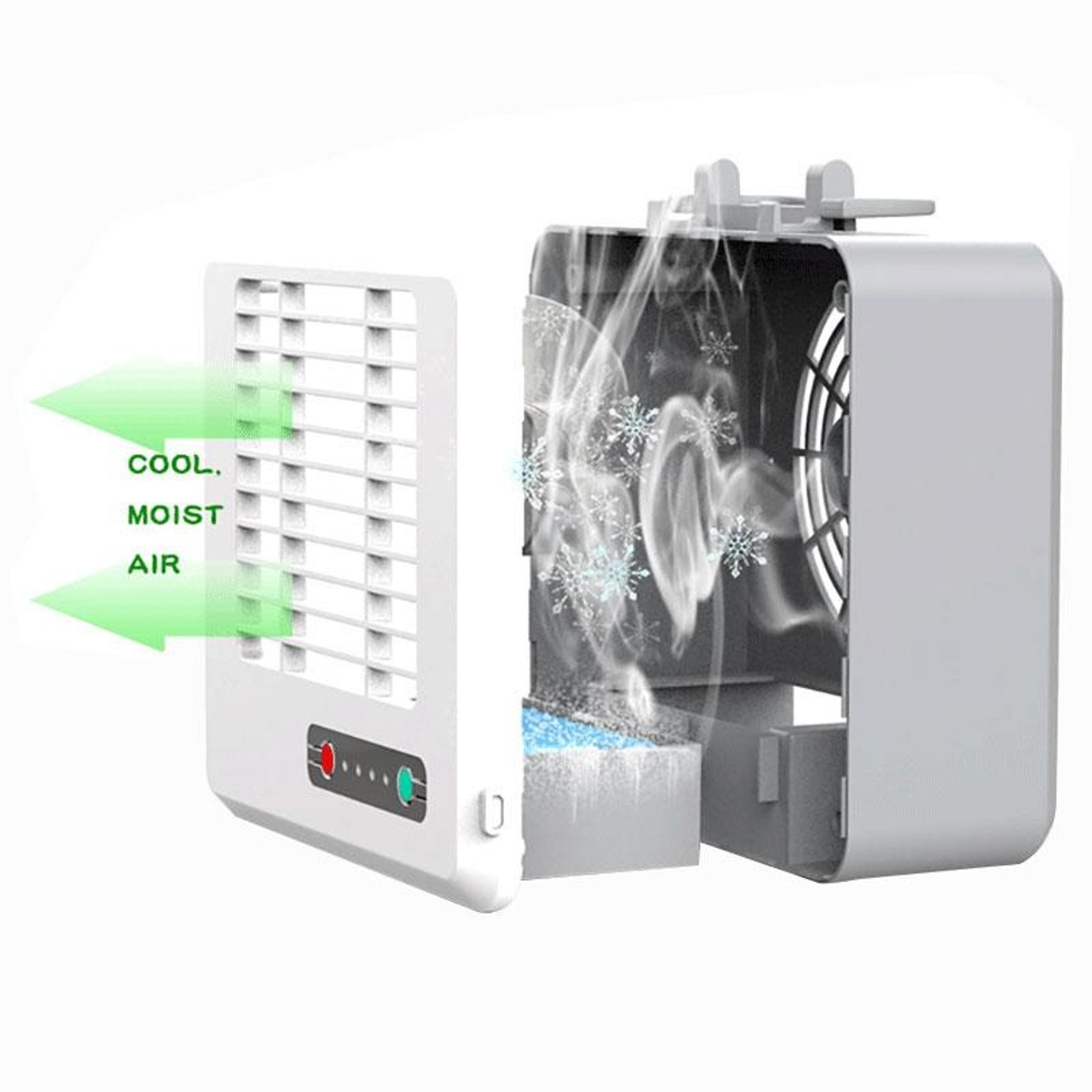 Portable Air Cooler Desktop Air Conditioner Mini Quiet Cooling Fan With 3 Speed Energy Saving Desig 4