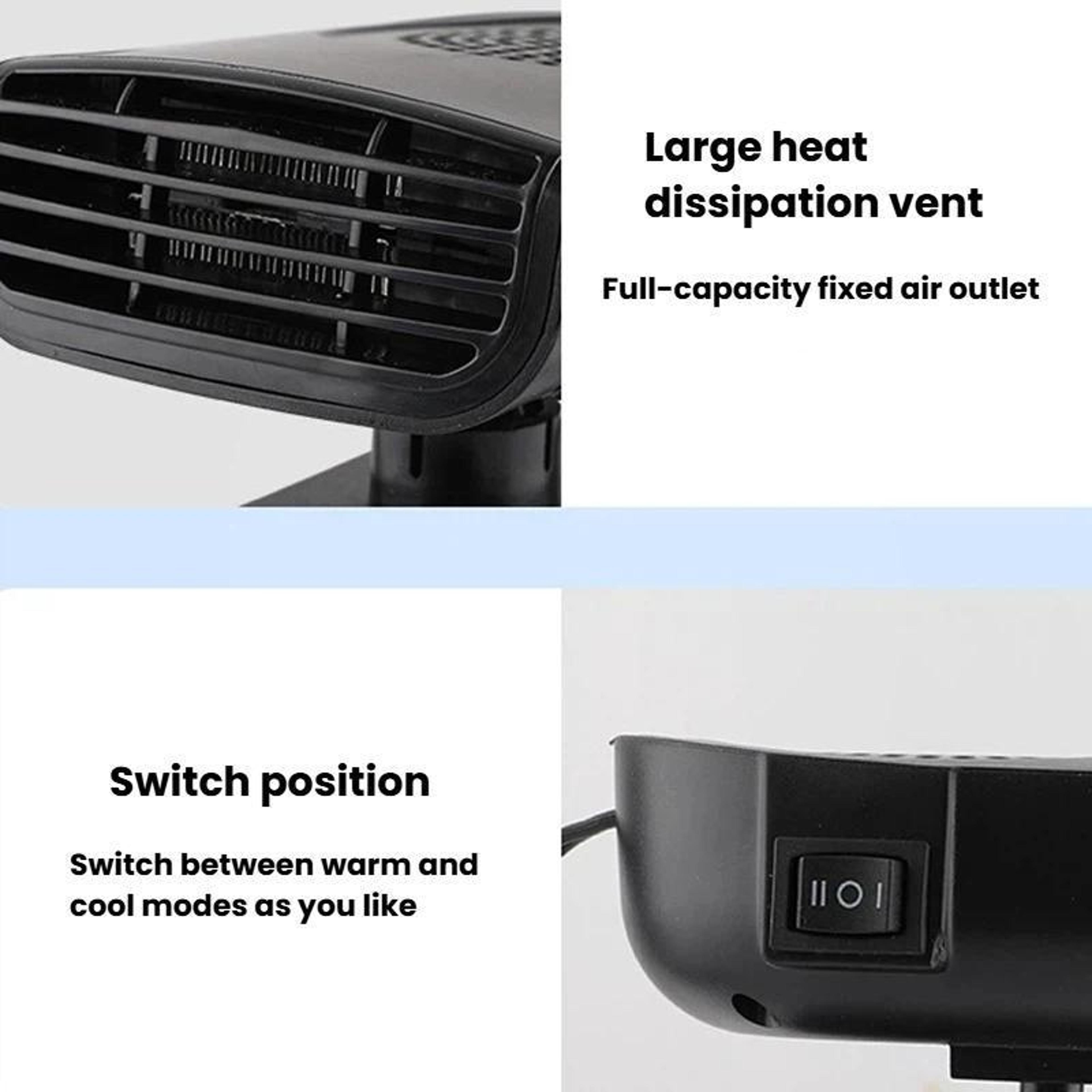 150W Car Heater And Car Defroster Portable Heating Cooling Fan For Fast Windshield Demisting 7