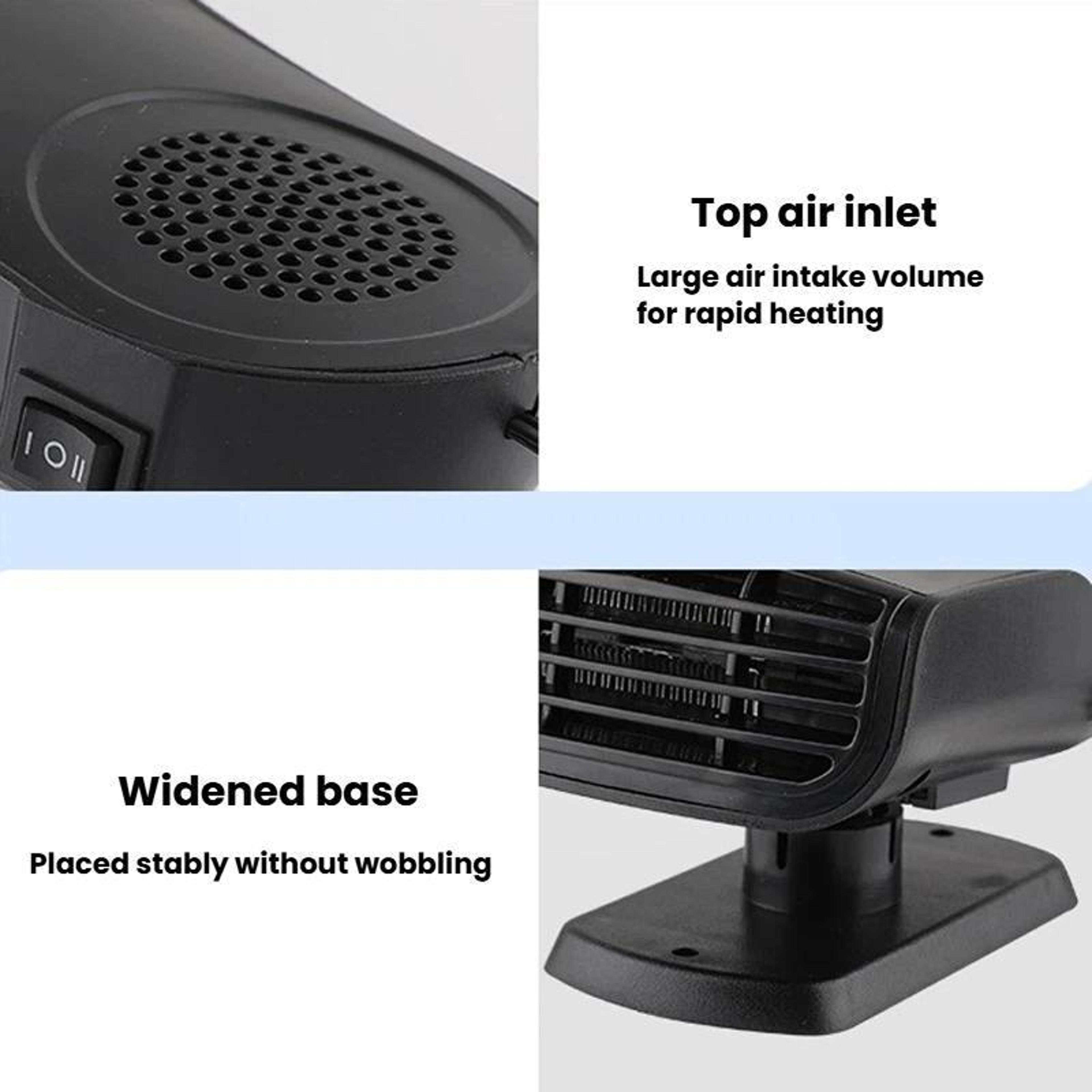 150W Car Heater And Car Defroster Portable Heating Cooling Fan For Fast Windshield Demisting 8