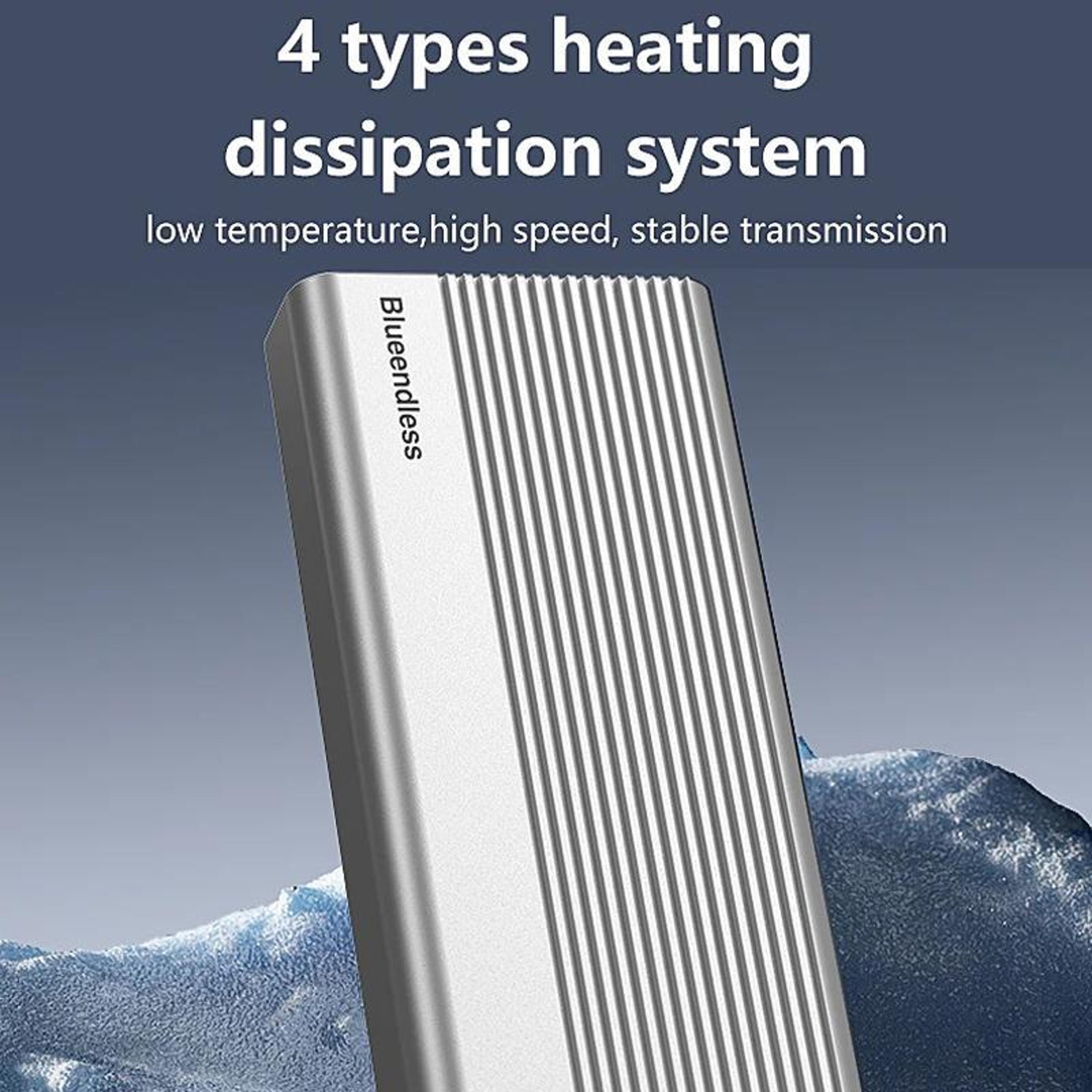 USB4 40Gbps M2 NVMe SSD Enclosure Portable External SSD Enclosure With Cooling Fan 8