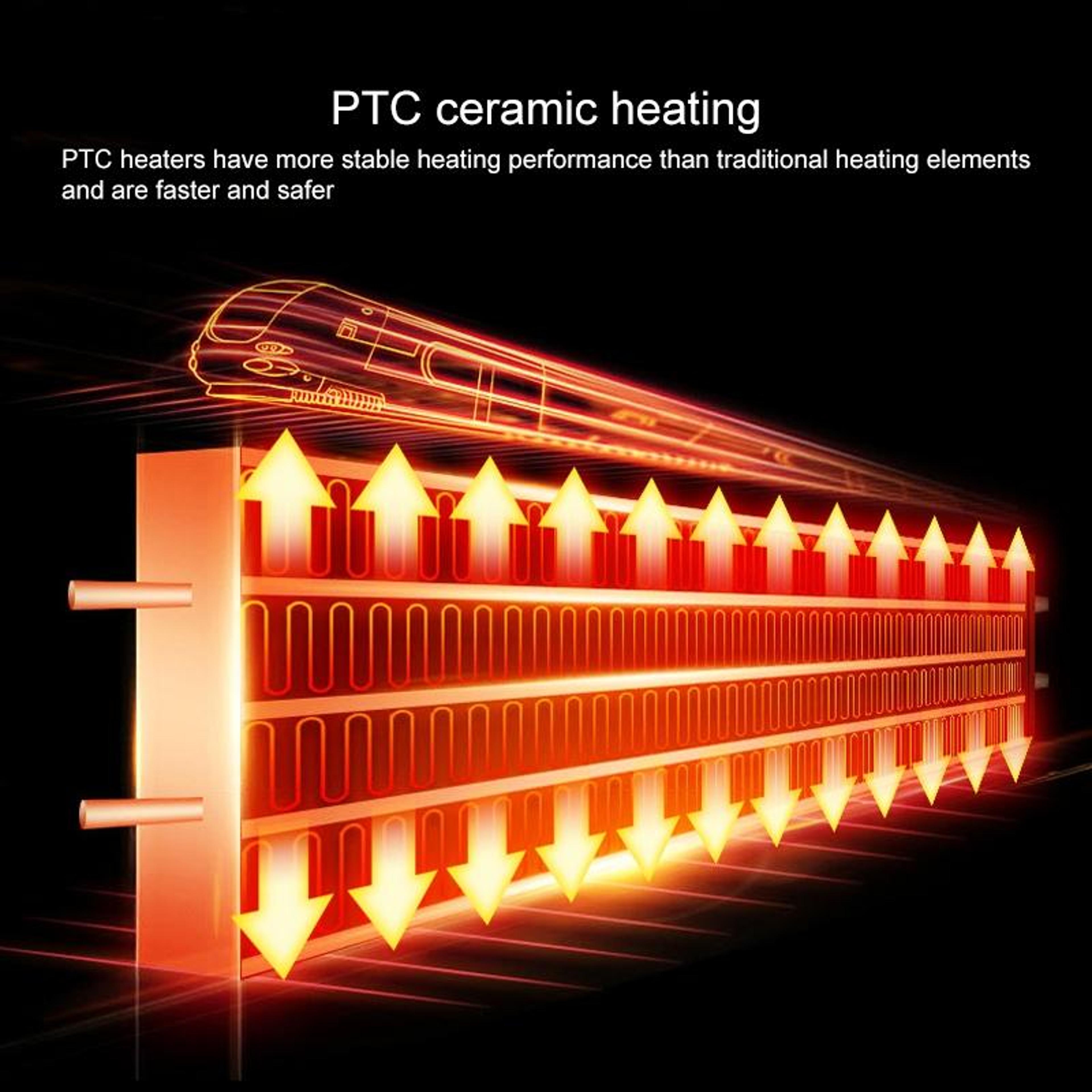 PTC Ceramic Heater Tower Fan Heater With Remote Control Oscillating Electric Space Heater 10
