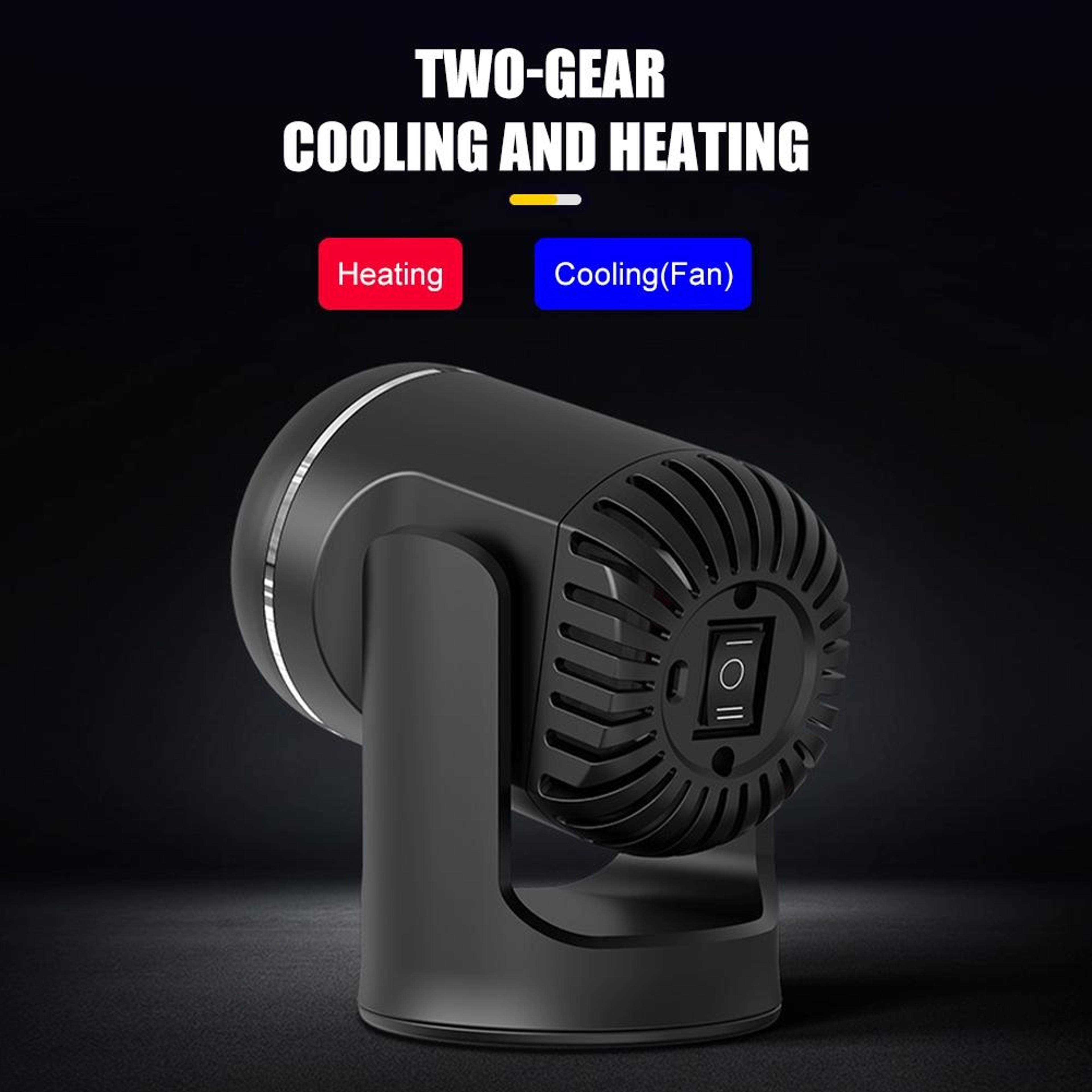 130W Car Heater Fan With Windshield Defroster Dual Heating And Cooling 12V Portable Car Defogger 2