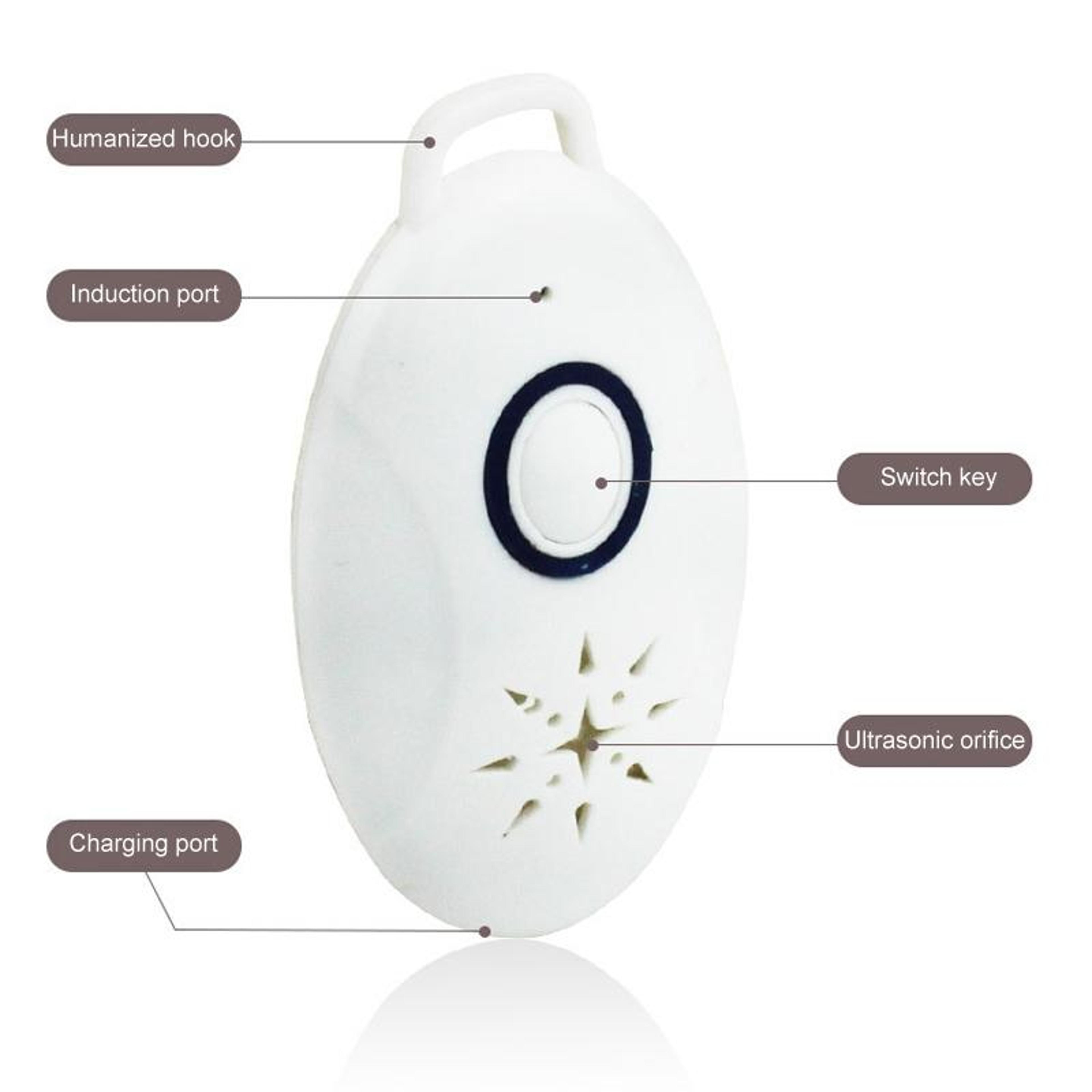 Portable USB Rechargeable Mosquito Repeller Ultrasonic Fly Repellent Device For Indoor Outdoor Trav 3
