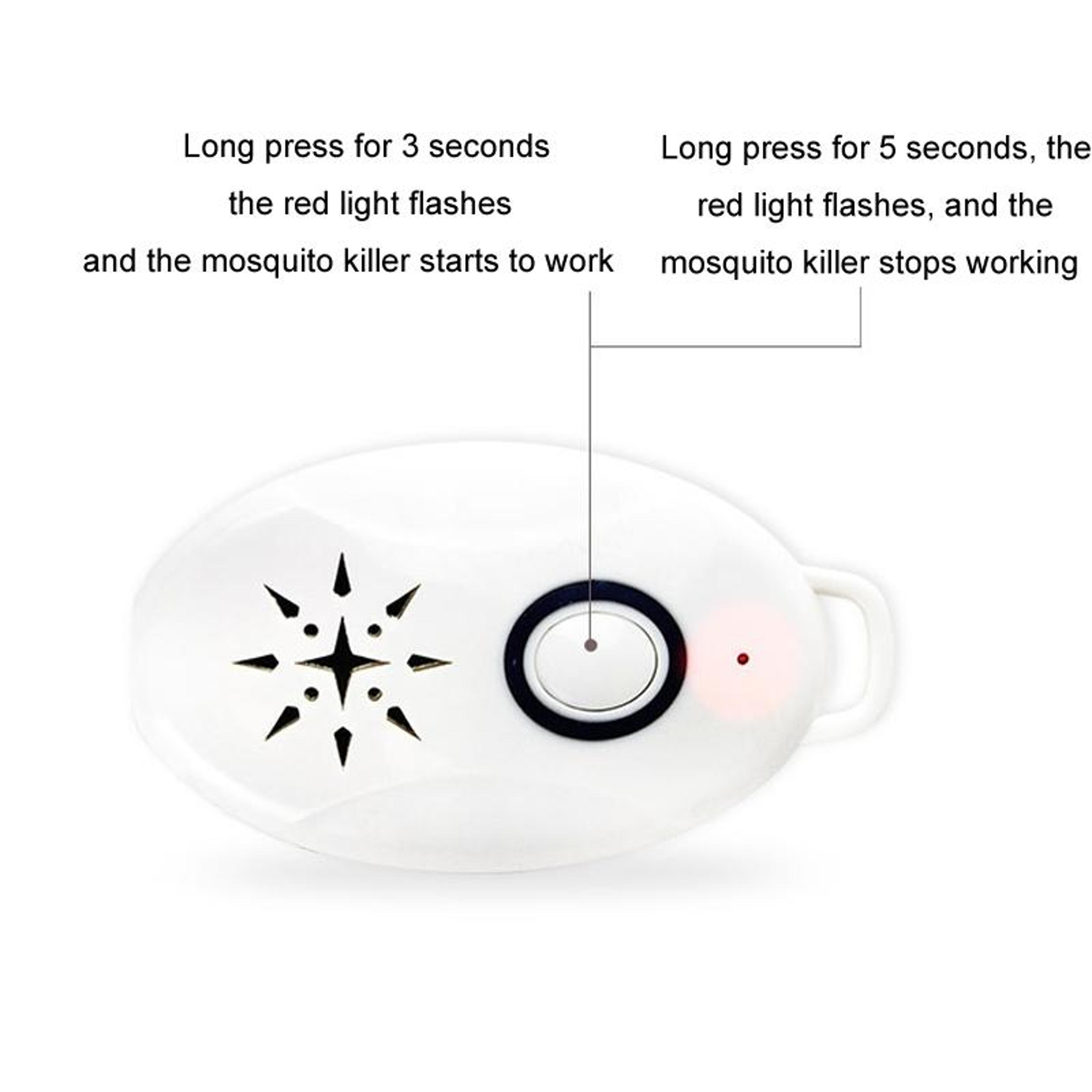 Portable USB Rechargeable Mosquito Repeller Ultrasonic Fly Repellent Device For Indoor Outdoor Trav 4