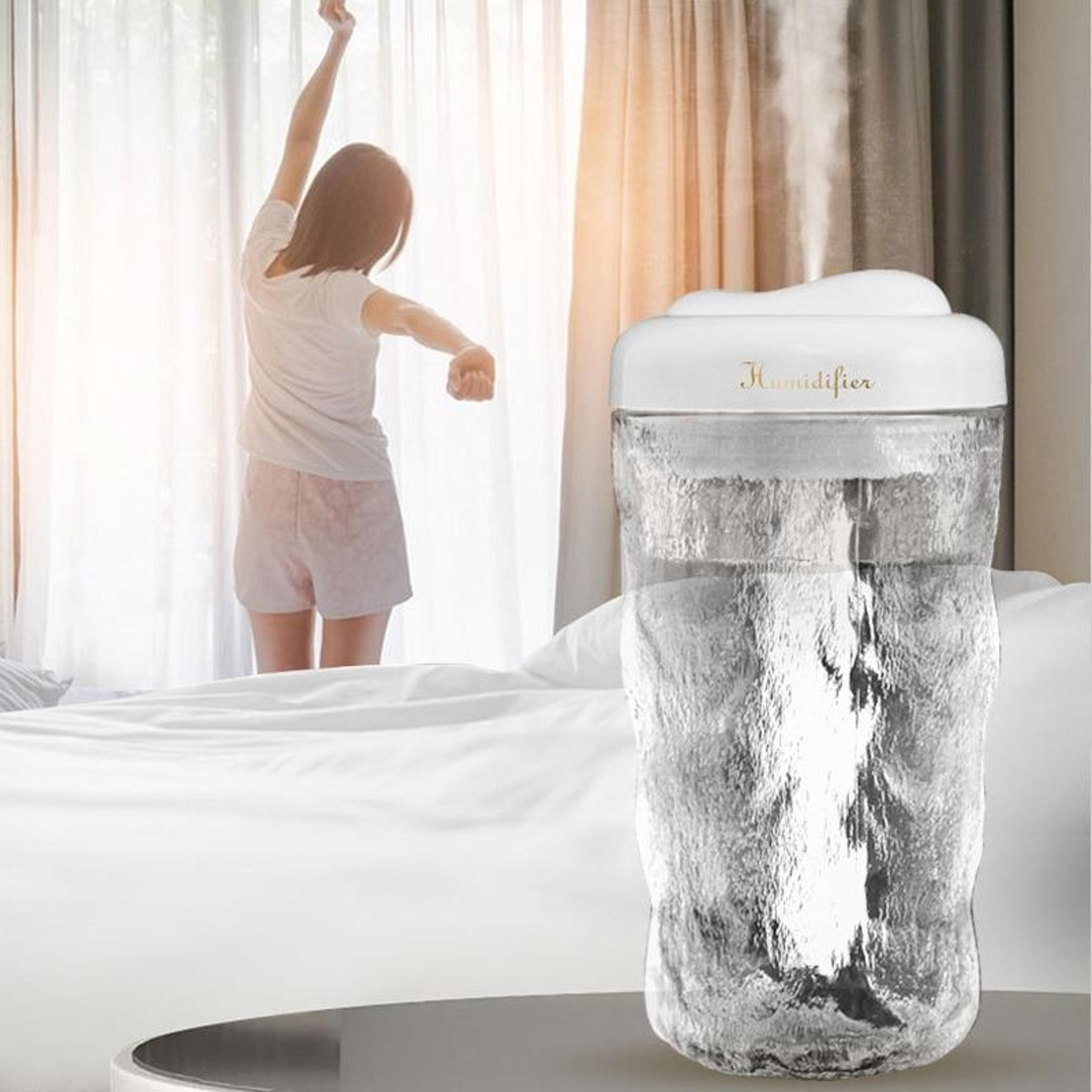 Iceberg Car Humidifier USB Aromatherapy Diffuser With Colorful Night Light Quiet Mist Air Moisturiz 6
