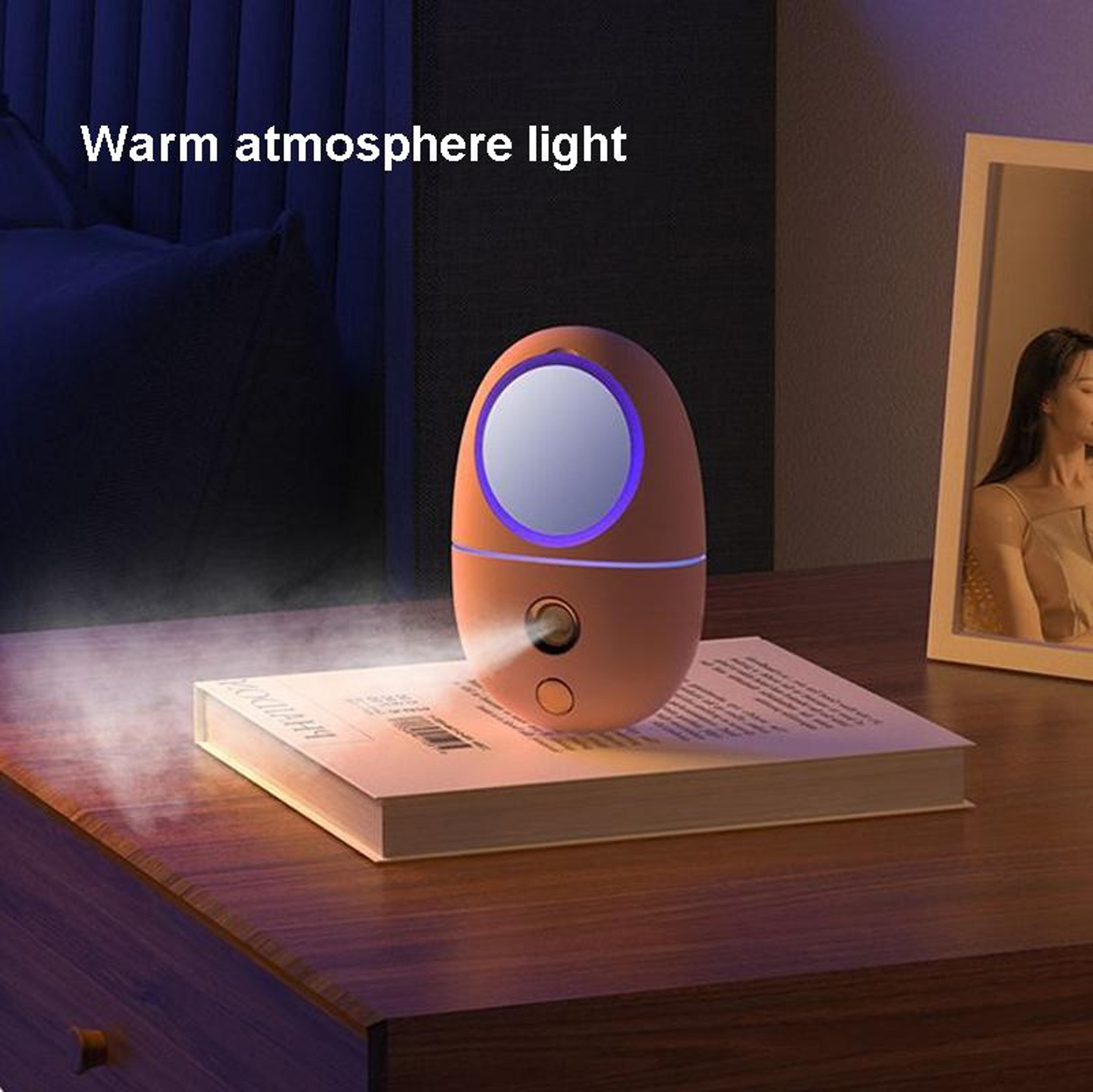 Portable Nano Facial Mister Makeup Mirror USB Rechargeable Facial Mist Spray For Hydrated Glowing S 2