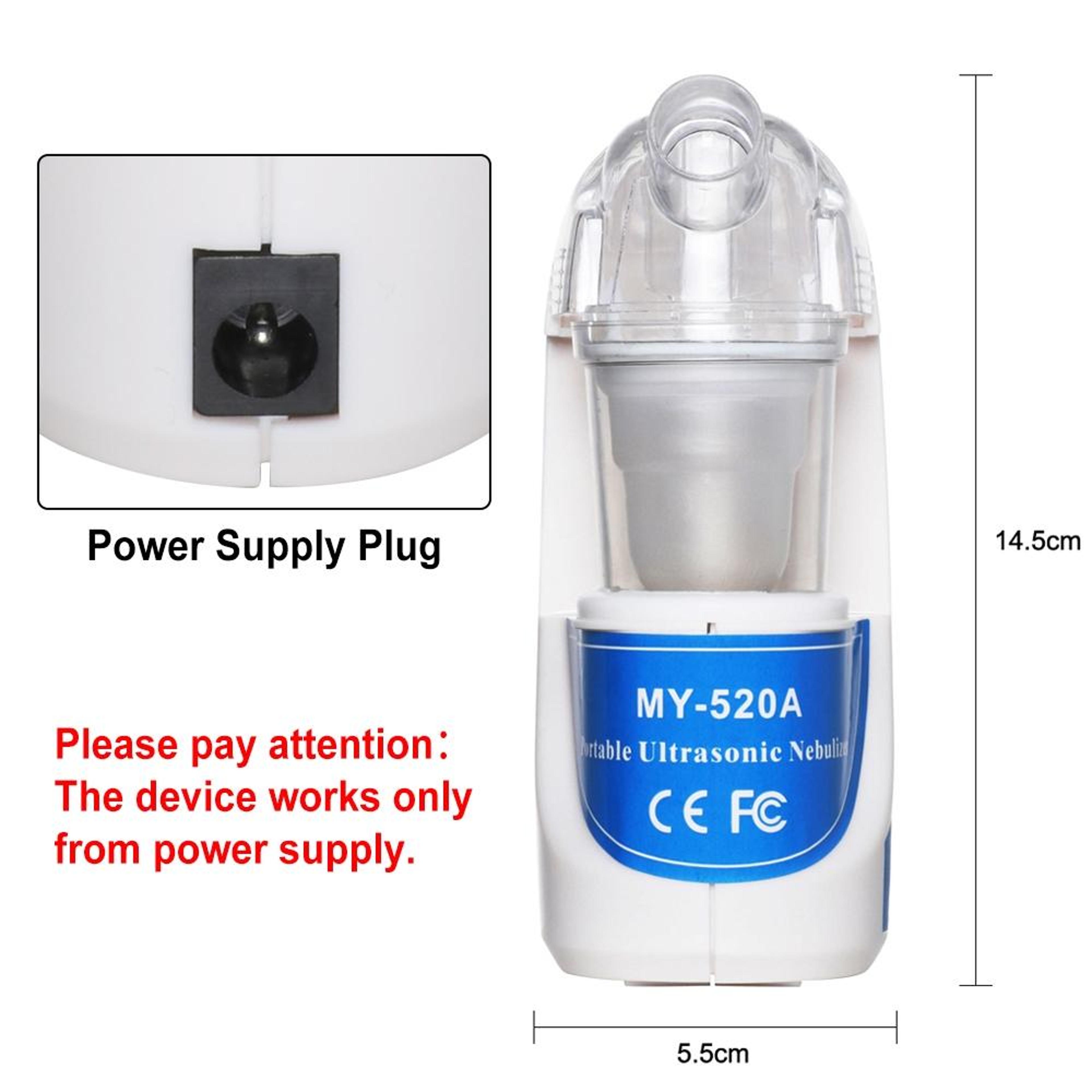 Portable Ultrasonic Nebulizer Handheld Mist Inhaler Facial Moisturizer For Kids And Adults 4