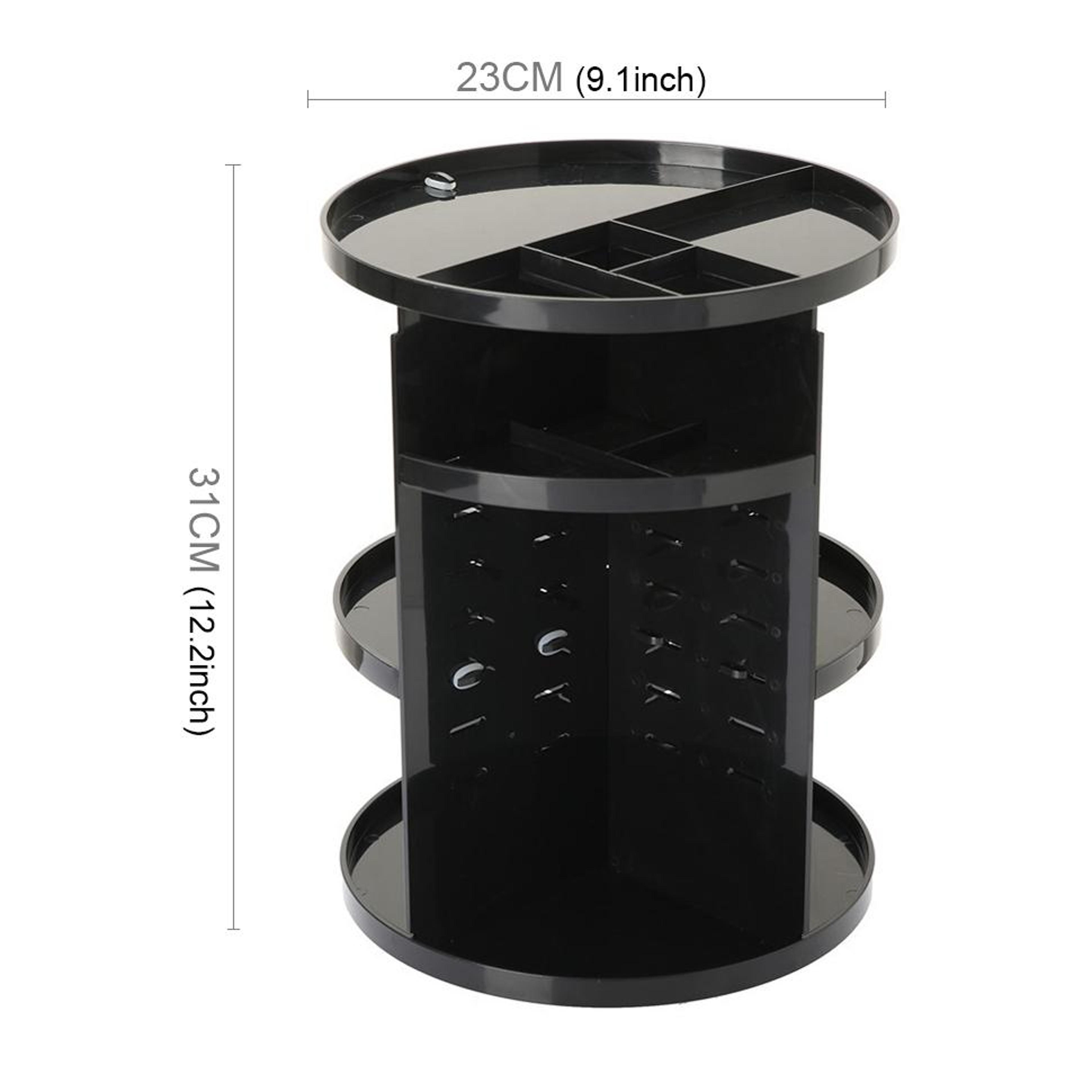 360 Rotating Makeup Organizer Cosmetic Storage Box For Vanity Skincare And Beauty Essentials 1