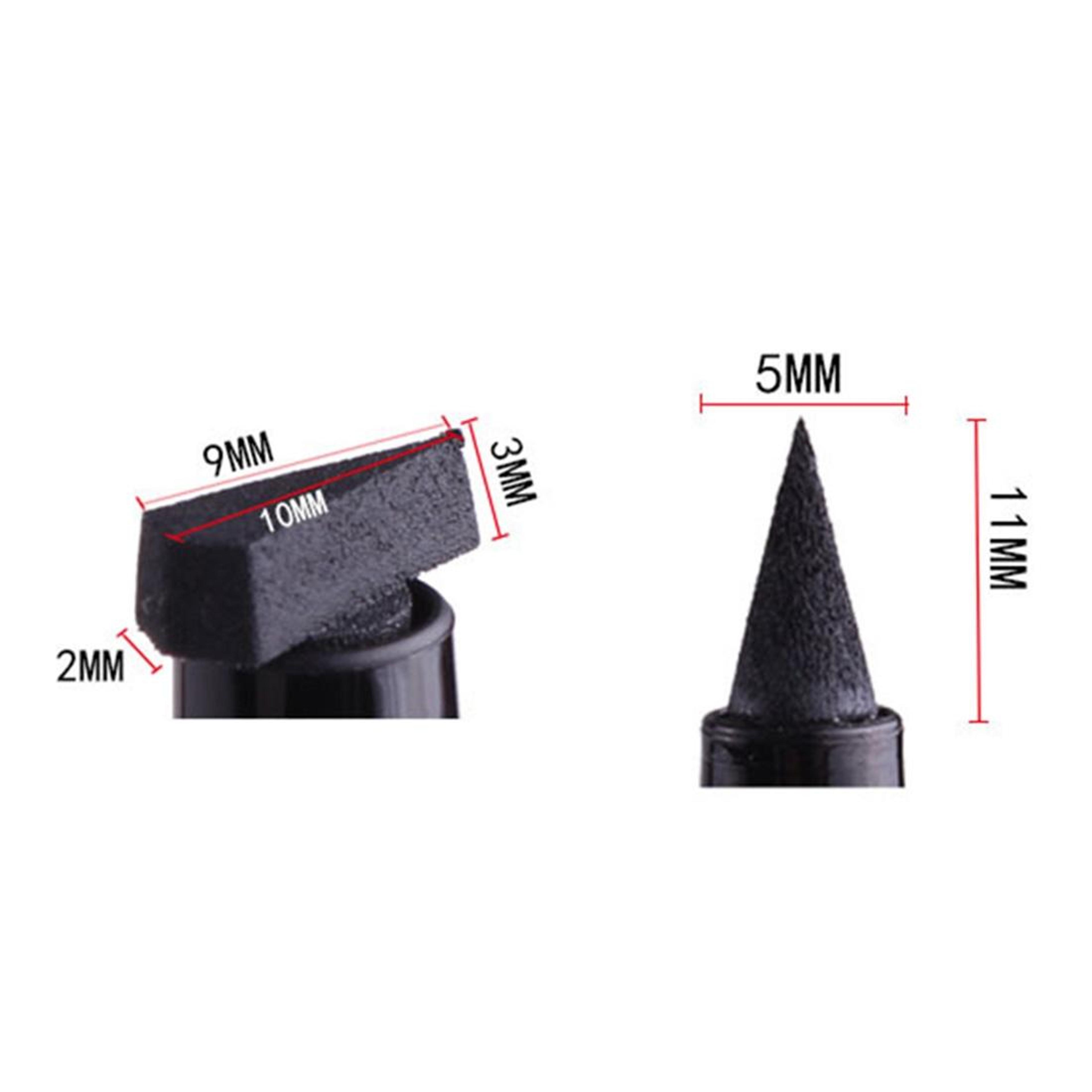 2 In 1 Waterproof Eyeliner Winged Eyeliner Stamp Dual Head Quick Dry Smudge Proof Black Pen 5