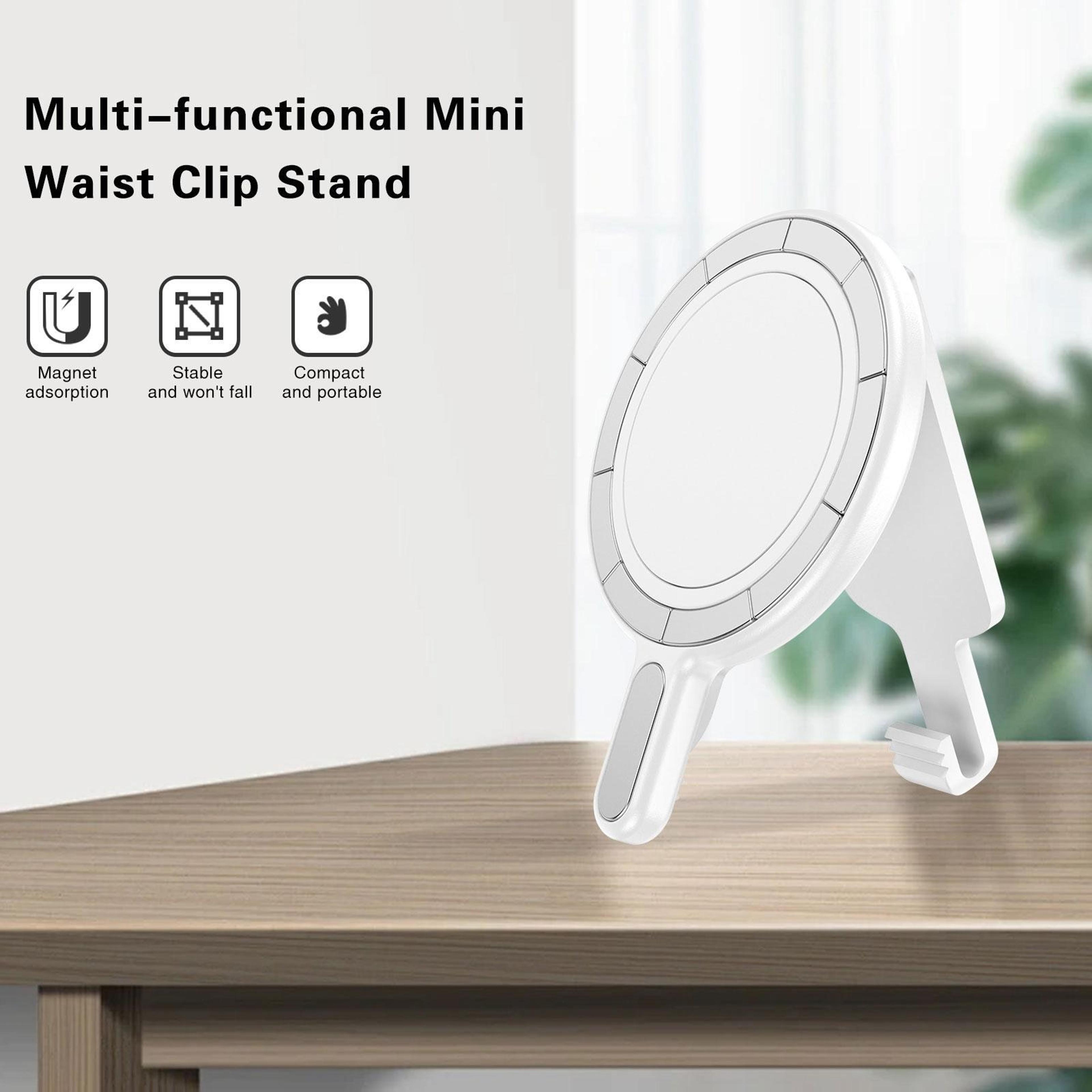 MagSafe Phone Holder Magnetic Belt Clip Hands Free Phone Mount With Mirror Stand 3