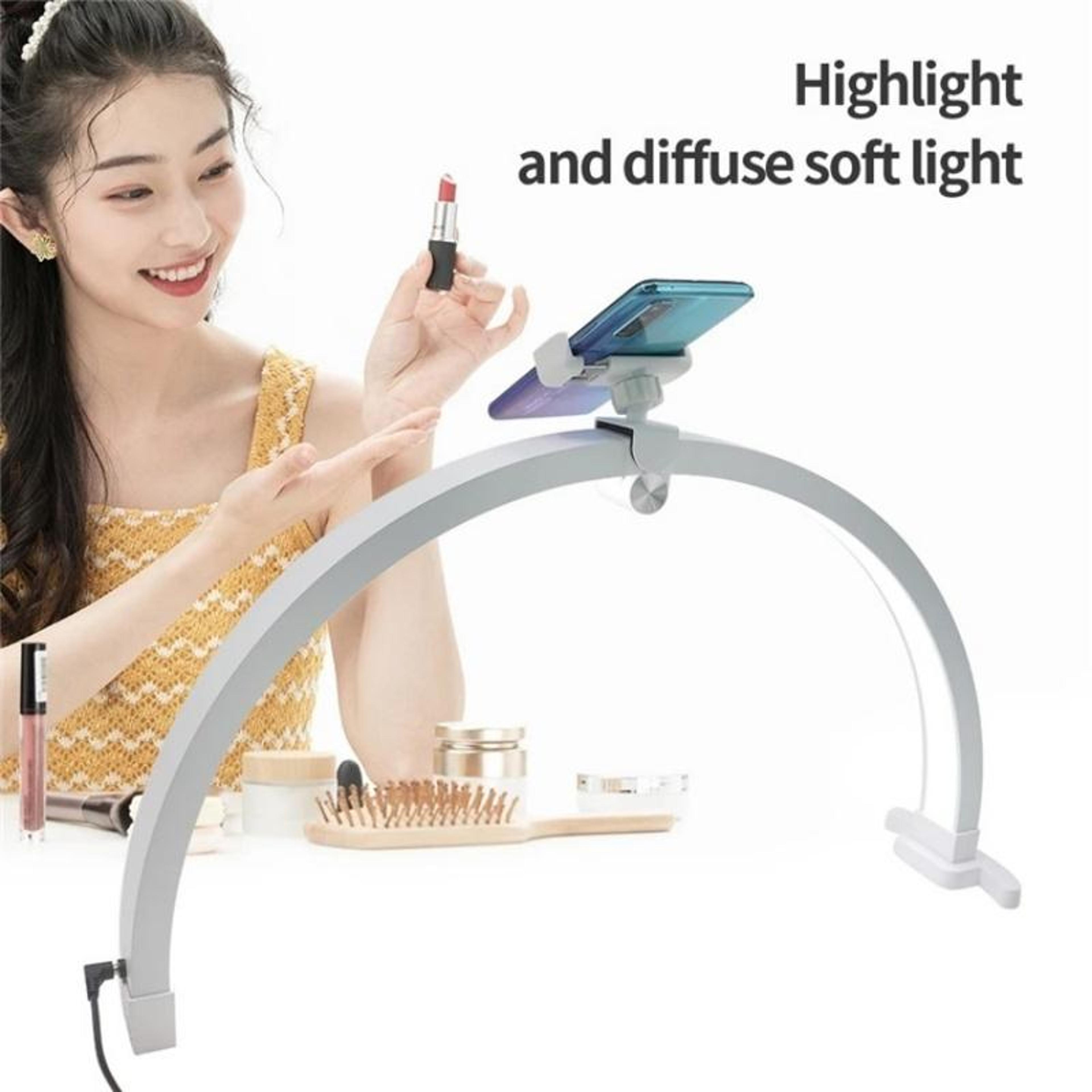 Foldable LED Nail Lamp Half Moon Nail Tech Light With Touch Control And Adjustable Brightness 2