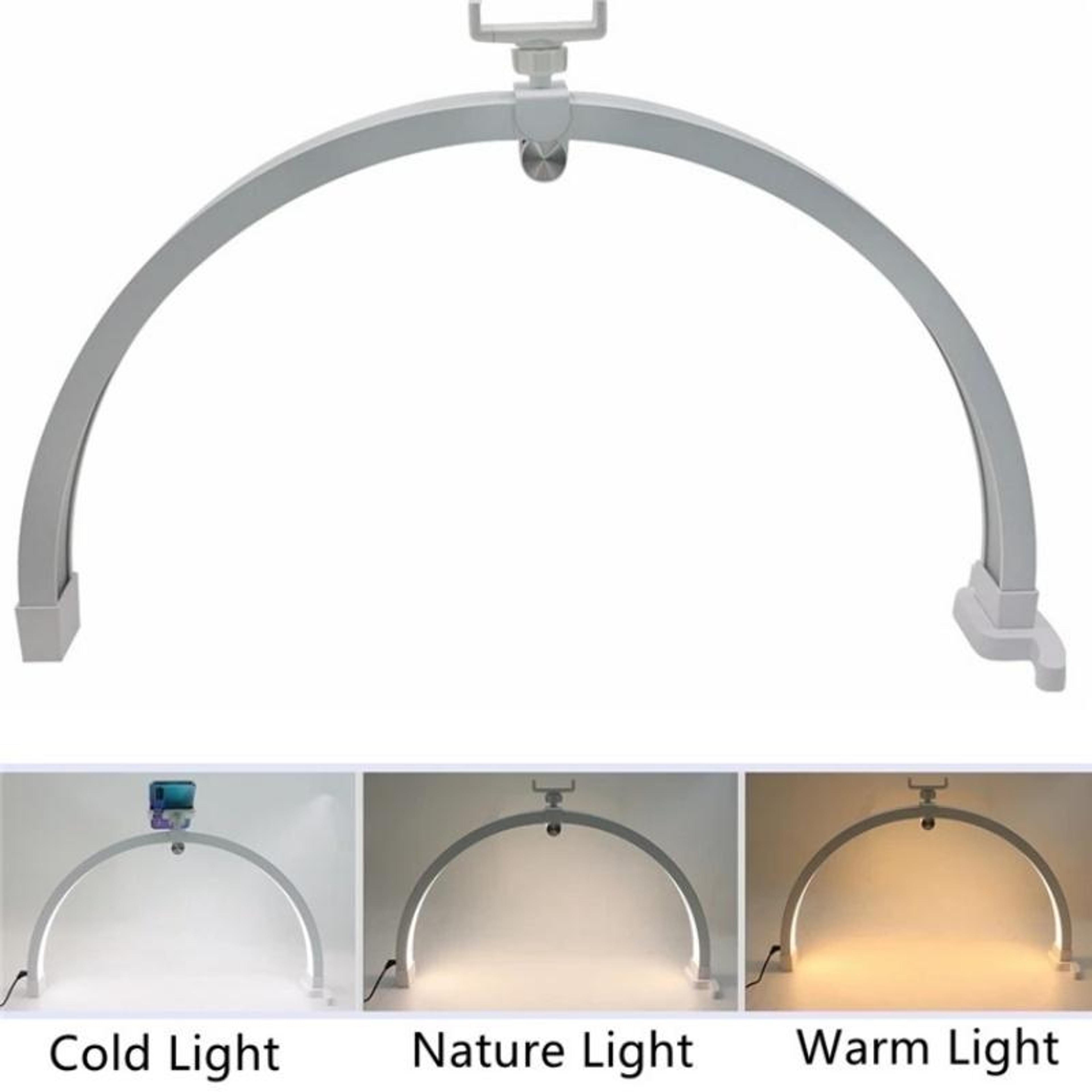 Foldable LED Nail Lamp Half Moon Nail Tech Light With Touch Control And Adjustable Brightness 4