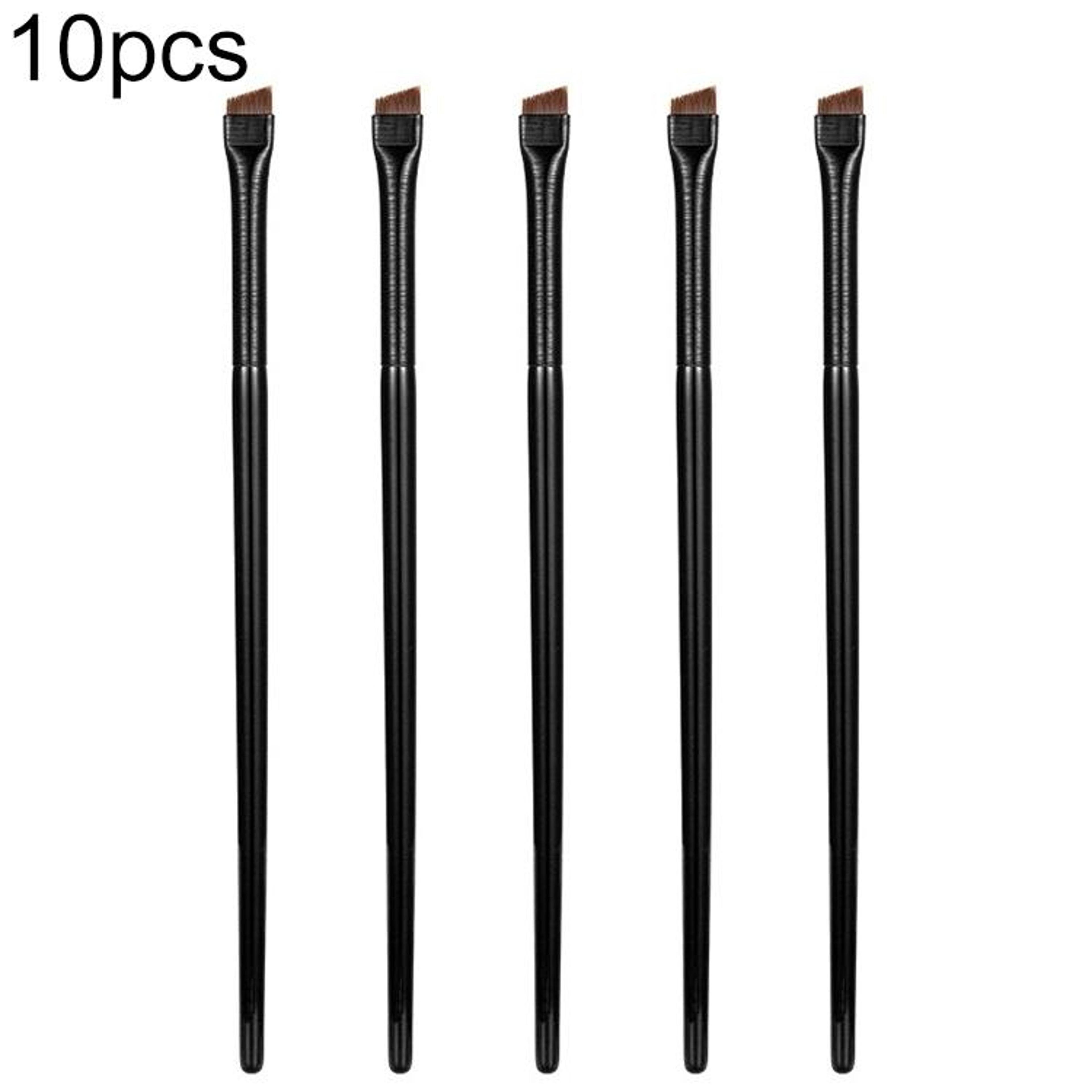 Take your eye makeup to the next level with the 10 Pack Ultra Thin Eyeliner Brush Angled Eyebrow Bru