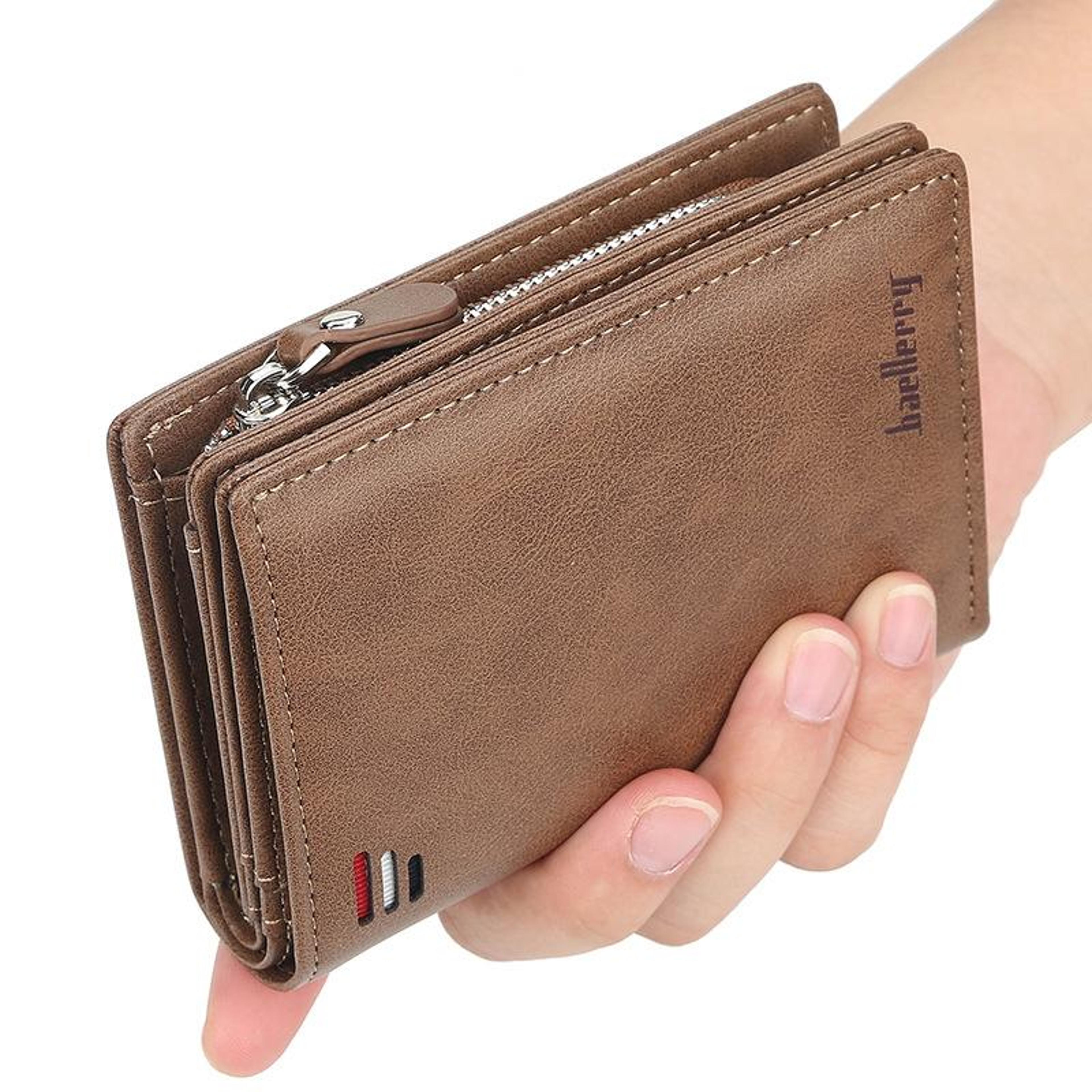 Premium Mens Wallet Slim Bifold Wallet With Multi Card Slots Coin Pocket And Magnetic Snap Closure 5