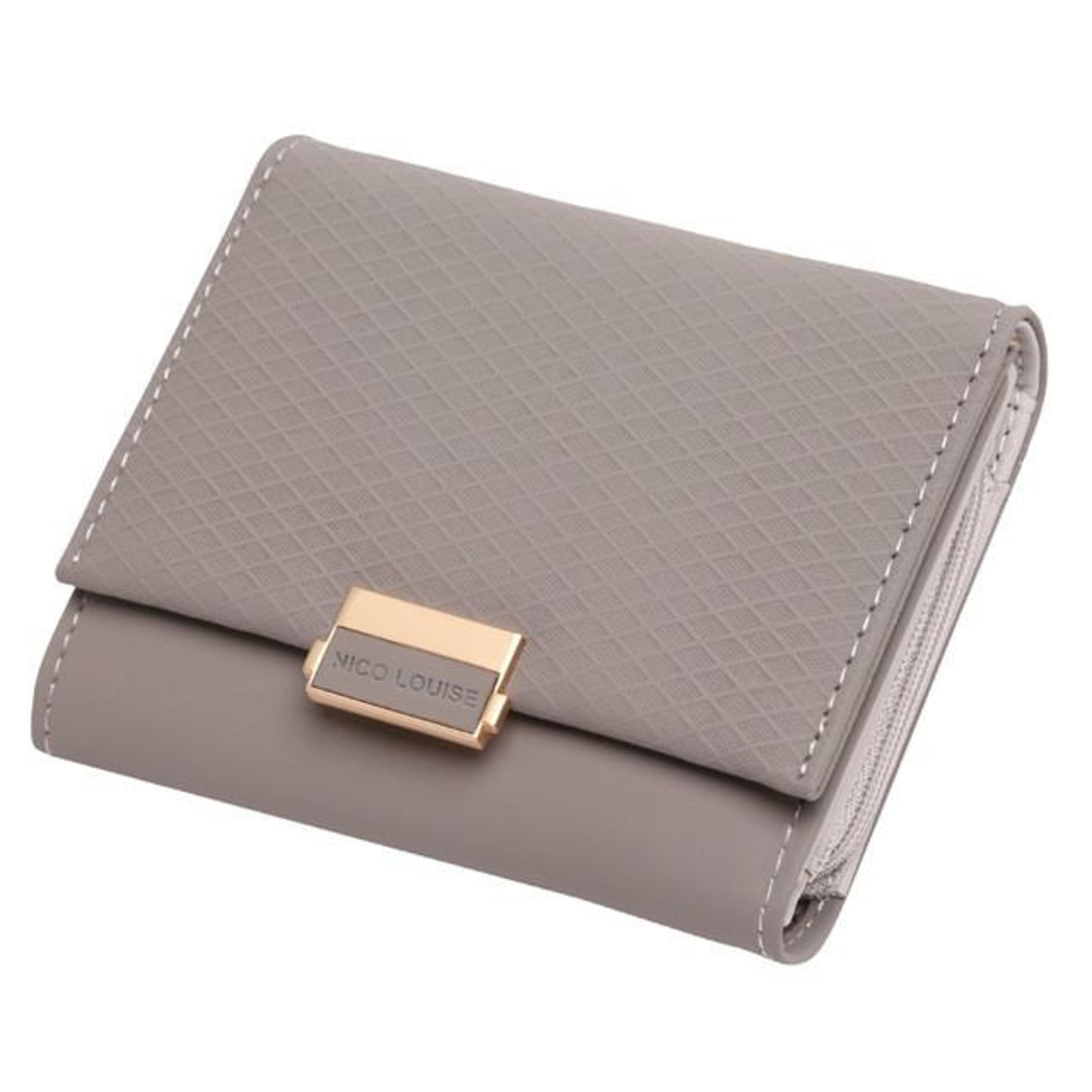 Vintage Womens Wallet Small Leather Wallet With Card Holder Coin Purse Plaid Design 9