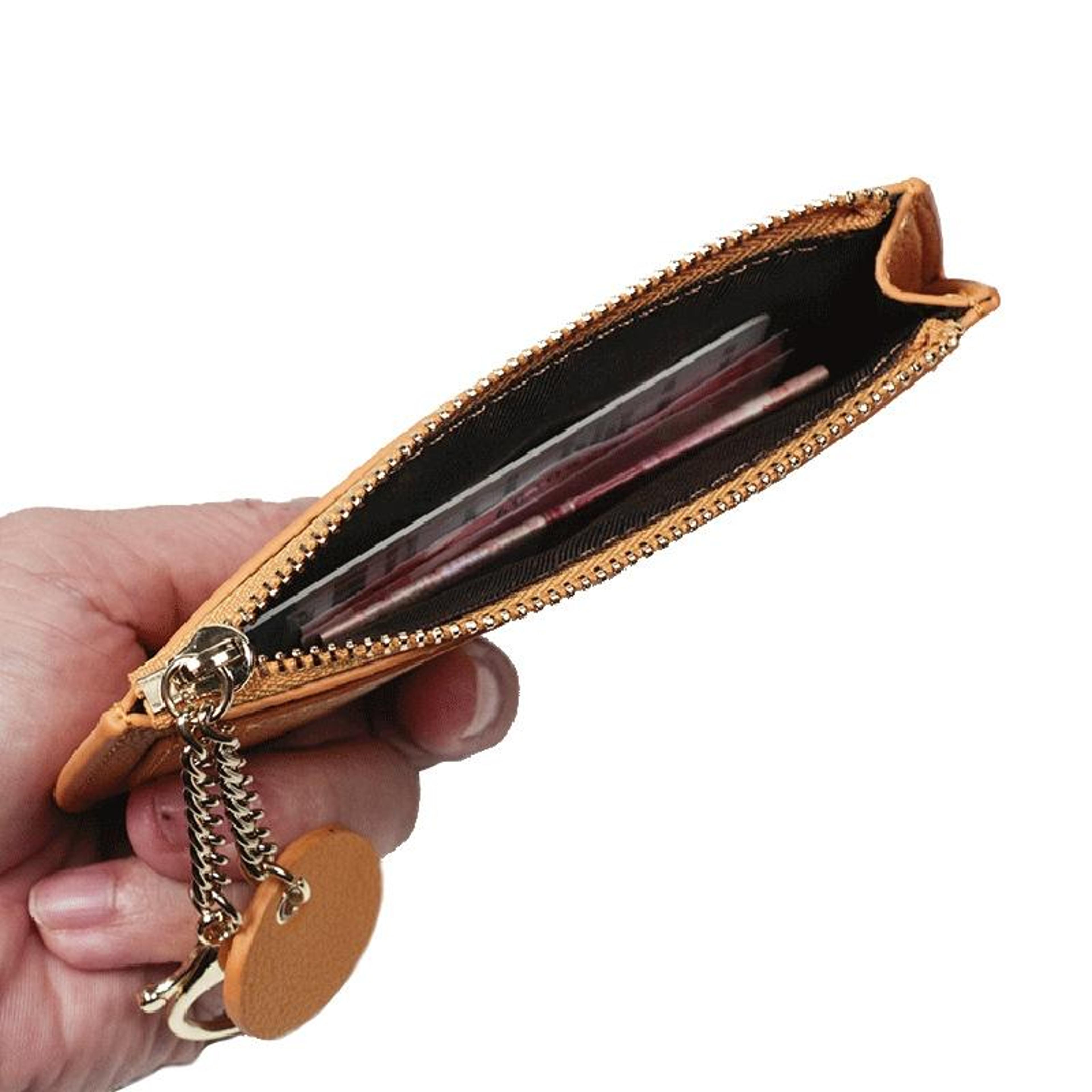 Ultra Thin Womens Coin Purse Mini Card Holder Wallet With Zipper And Multiple Card Slots 3