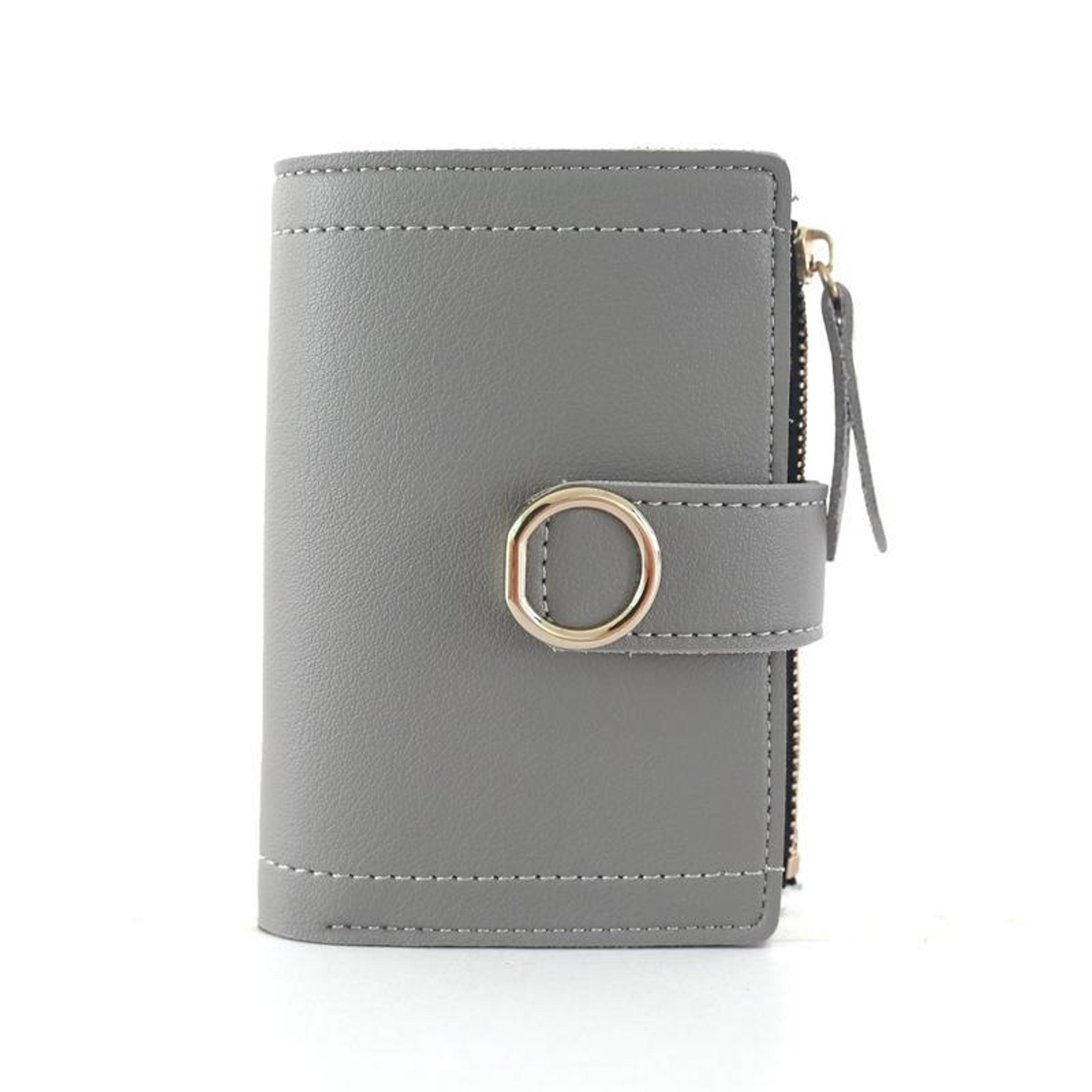 Small Leather Wallet For Women Fashion PU Card Holder Wallet With Money Clip 4