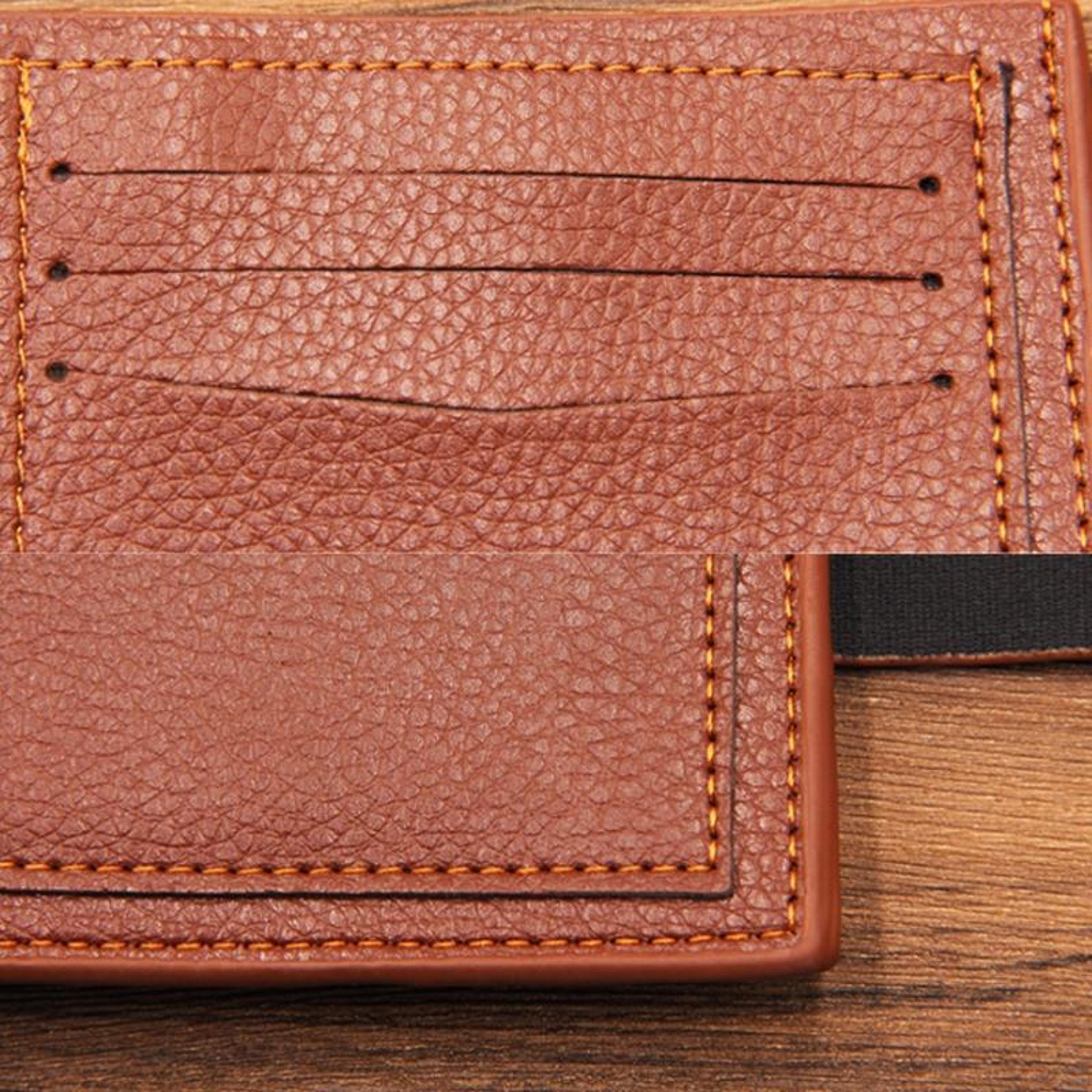 Mens Bifold Wallet With Magnetic Clasp Multi Card Holder Zipper Coin Pocket PU Leather Wallet 4