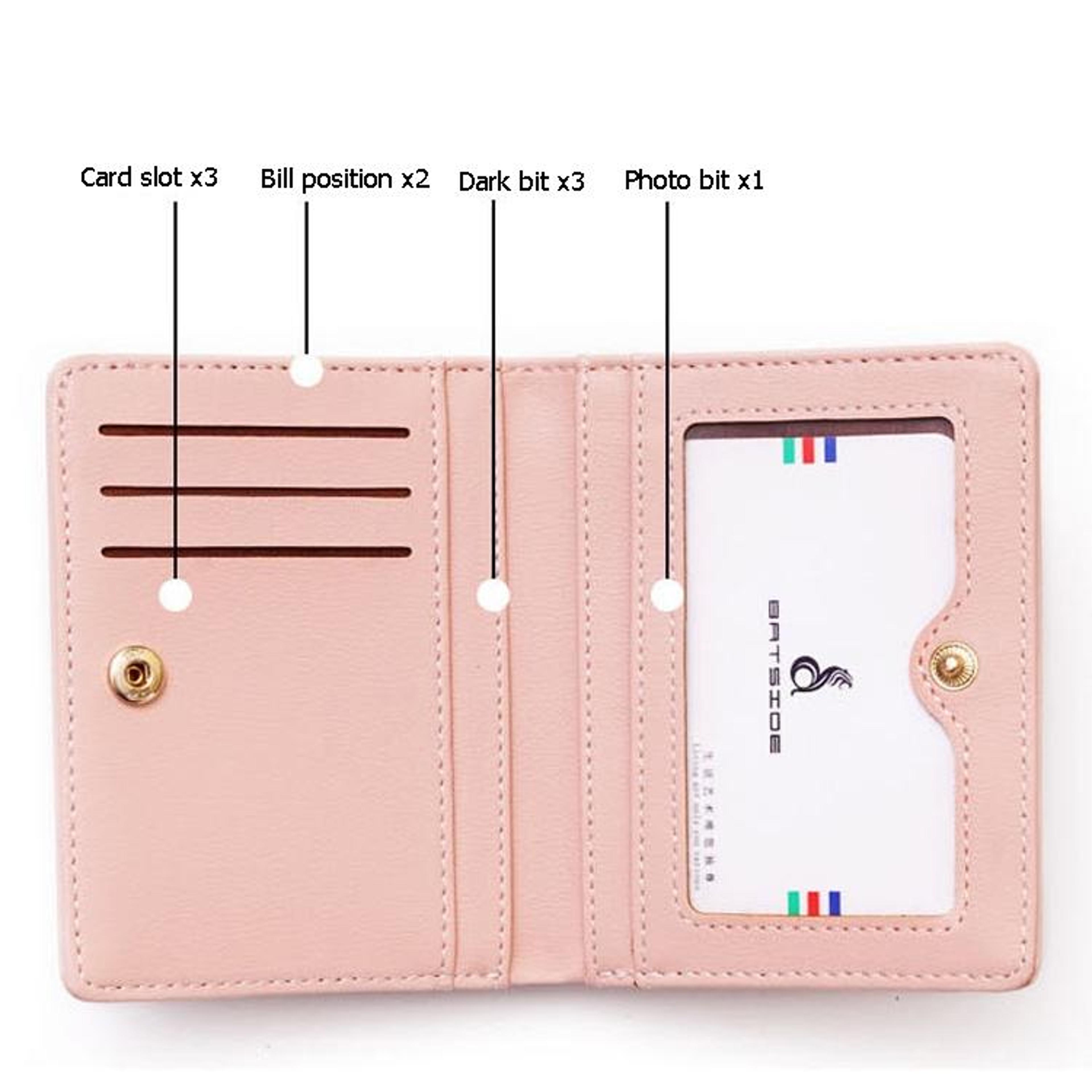 Elegant Small Ladies Wallet With Card Holder And Coin Purse Bifold Design 3