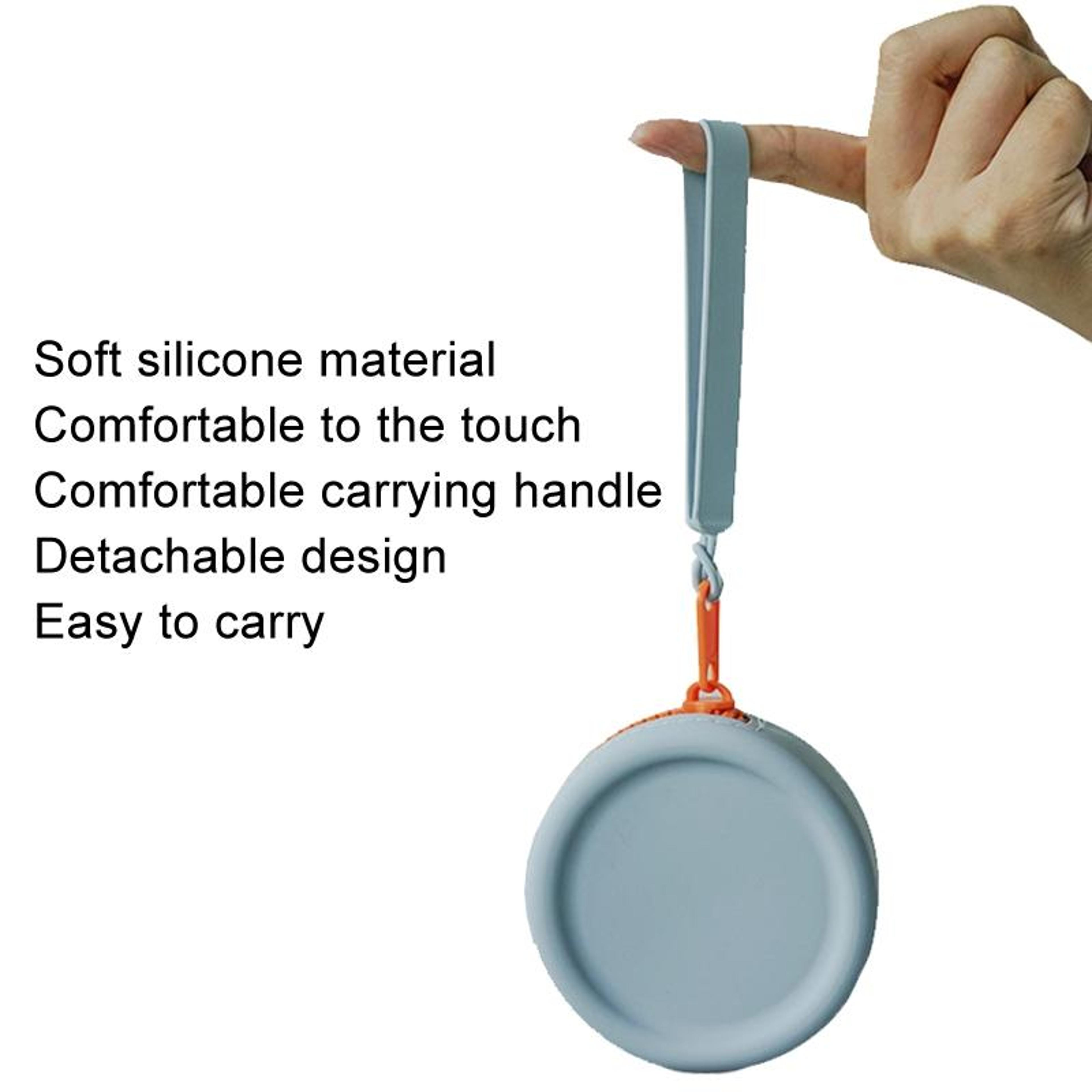 Portable Silicone Coin Purse Mini Zipper Pouch Earphone Storage Case Pet Treat Bag 4