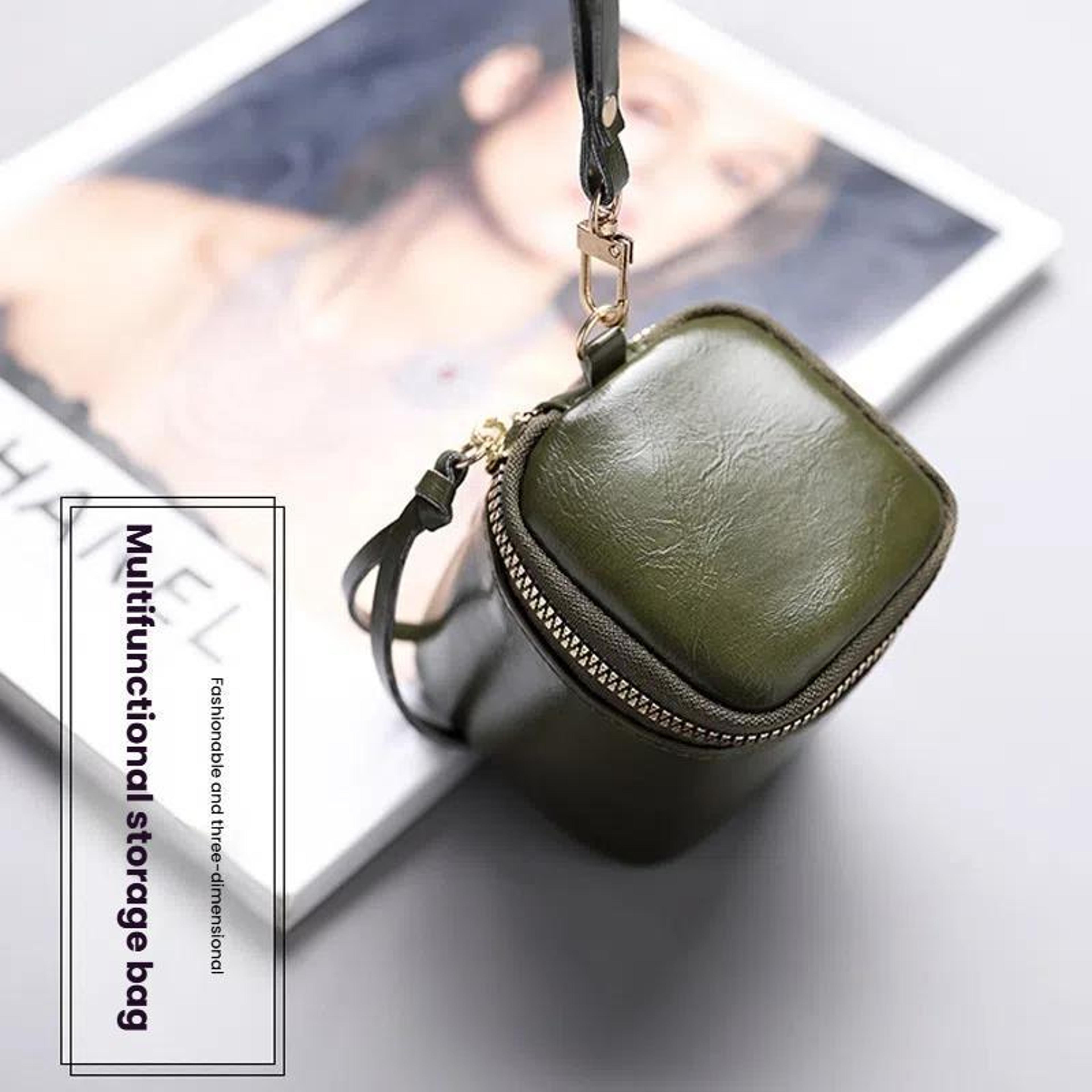 Vintage Mini Coin Purse PU Leather Coin Pouch Retro Lipstick Storage Bag 9