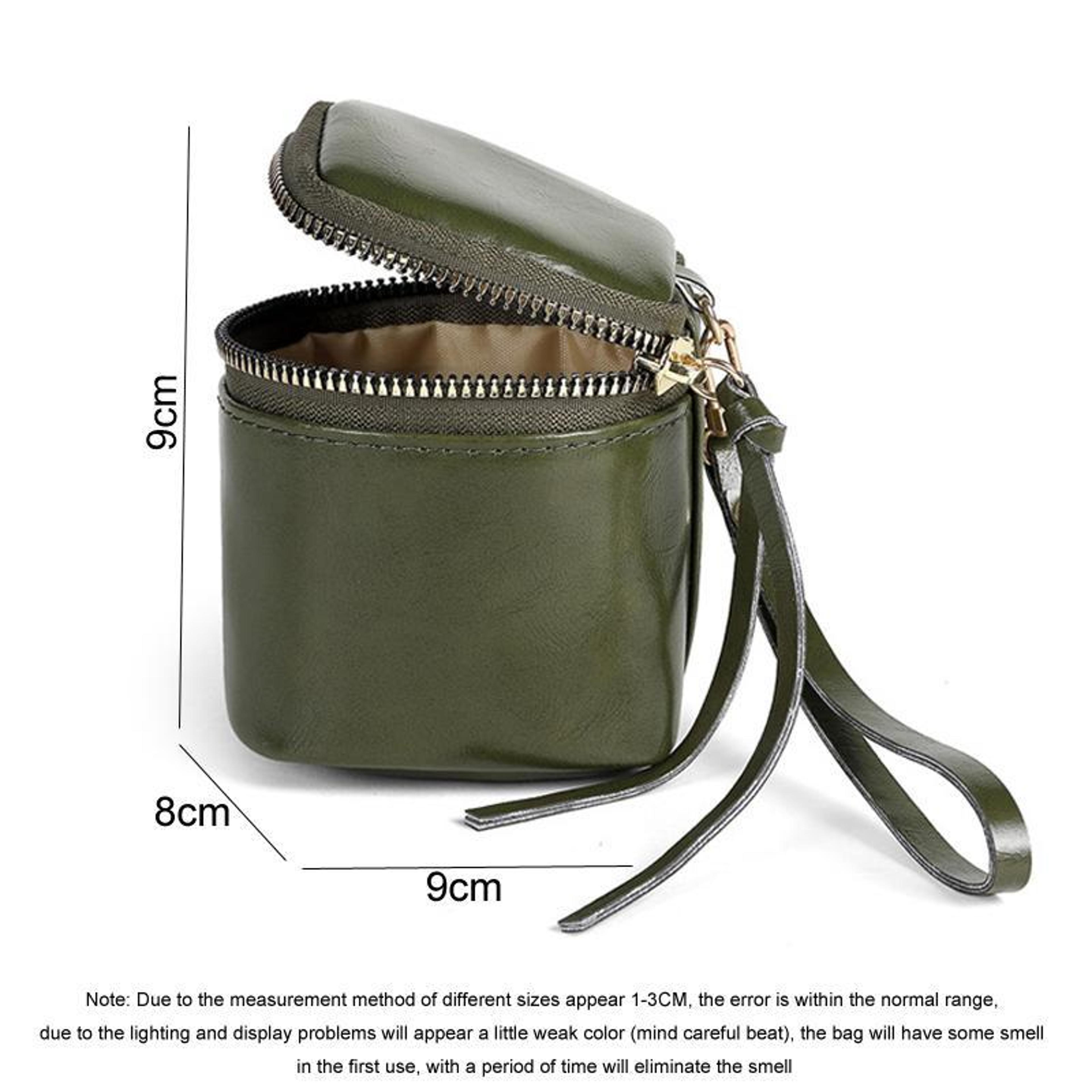 Vintage Mini Coin Purse PU Leather Coin Pouch Retro Lipstick Storage Bag 2