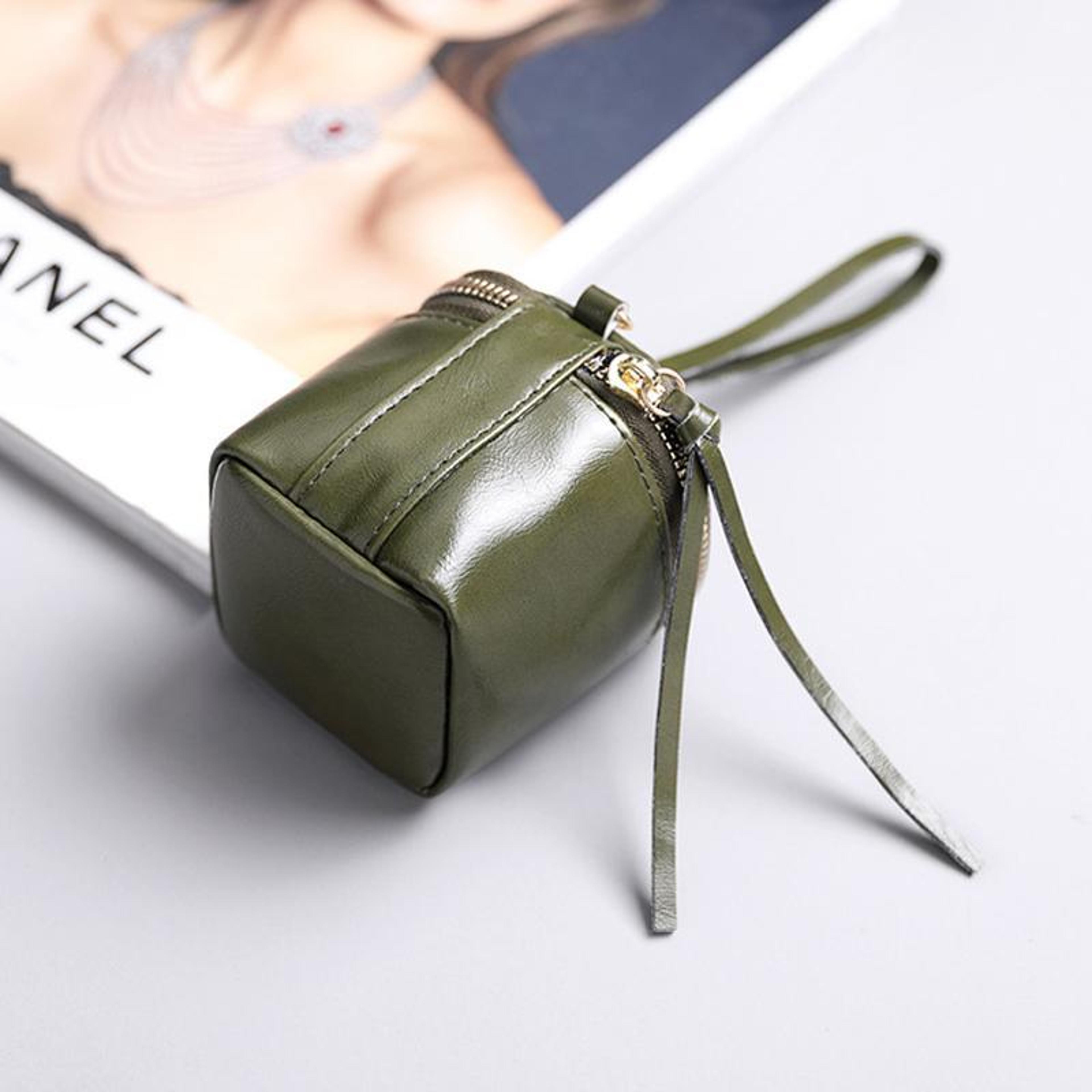 Vintage Mini Coin Purse PU Leather Coin Pouch Retro Lipstick Storage Bag 4