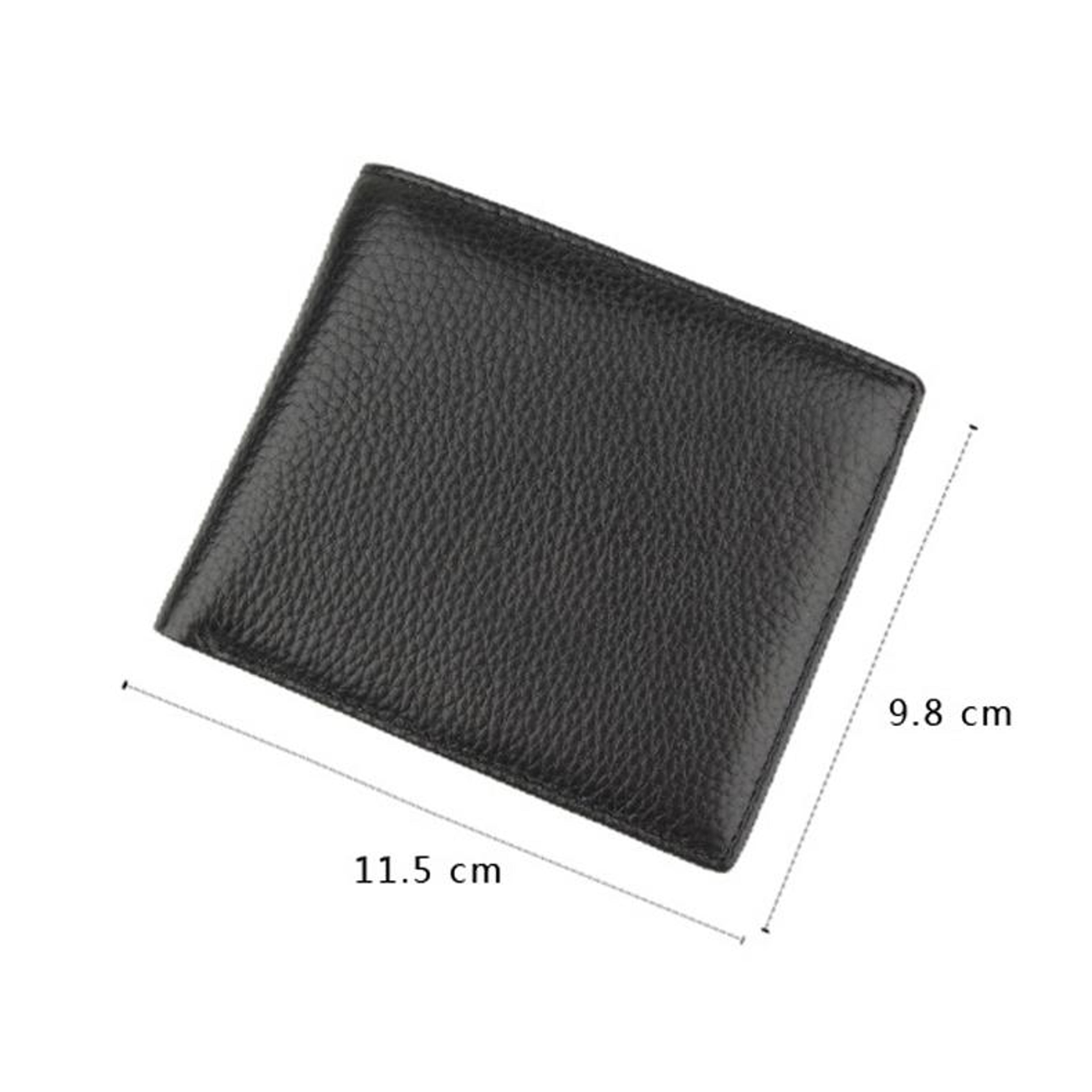 RFID Wallet First Layer Cowhide Mens Leather Wallet Anti Theft Coin Purse 2