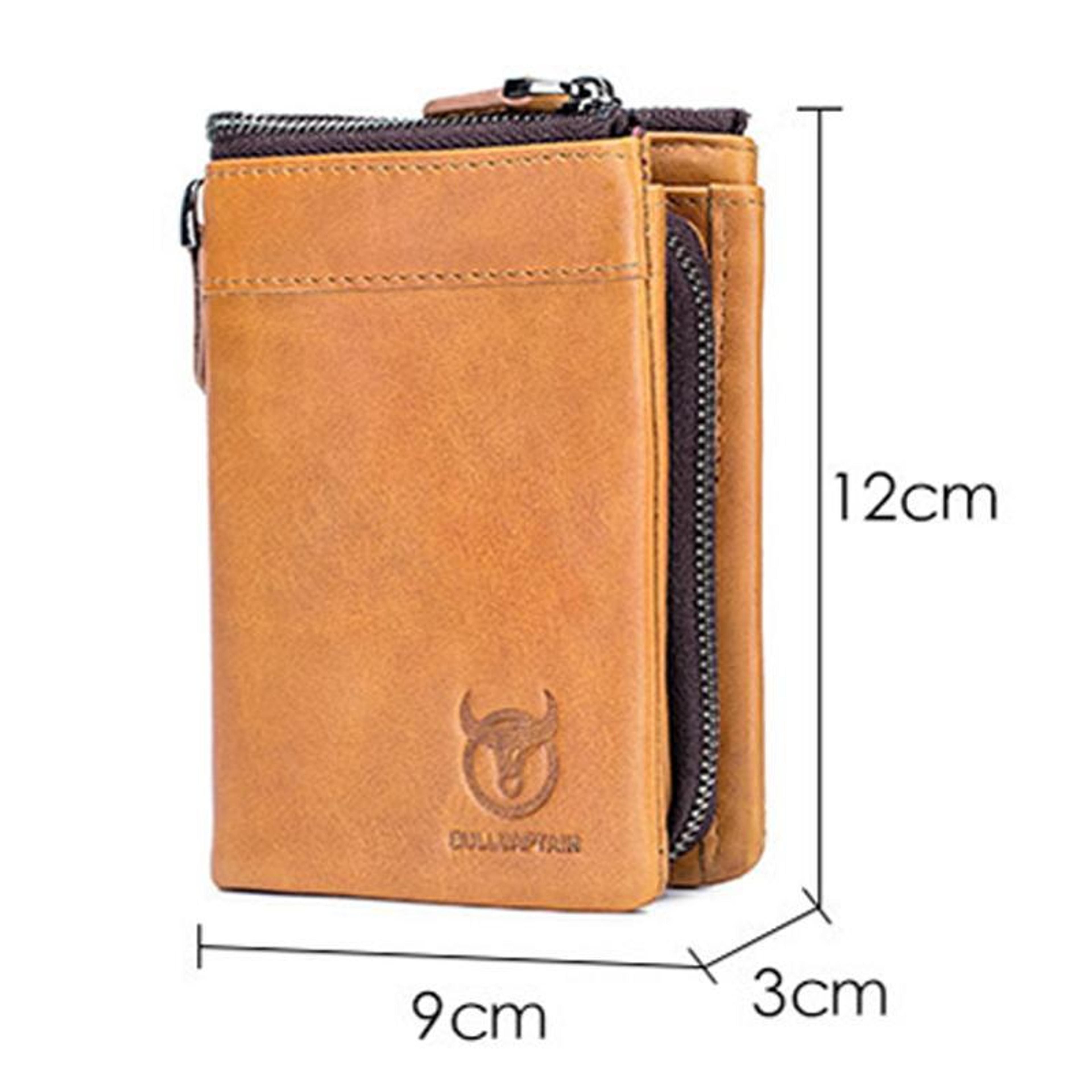 RFID Leather Wallet For Men Multi Slot Card Holder Wallet With Detachable Coin Purse 2
