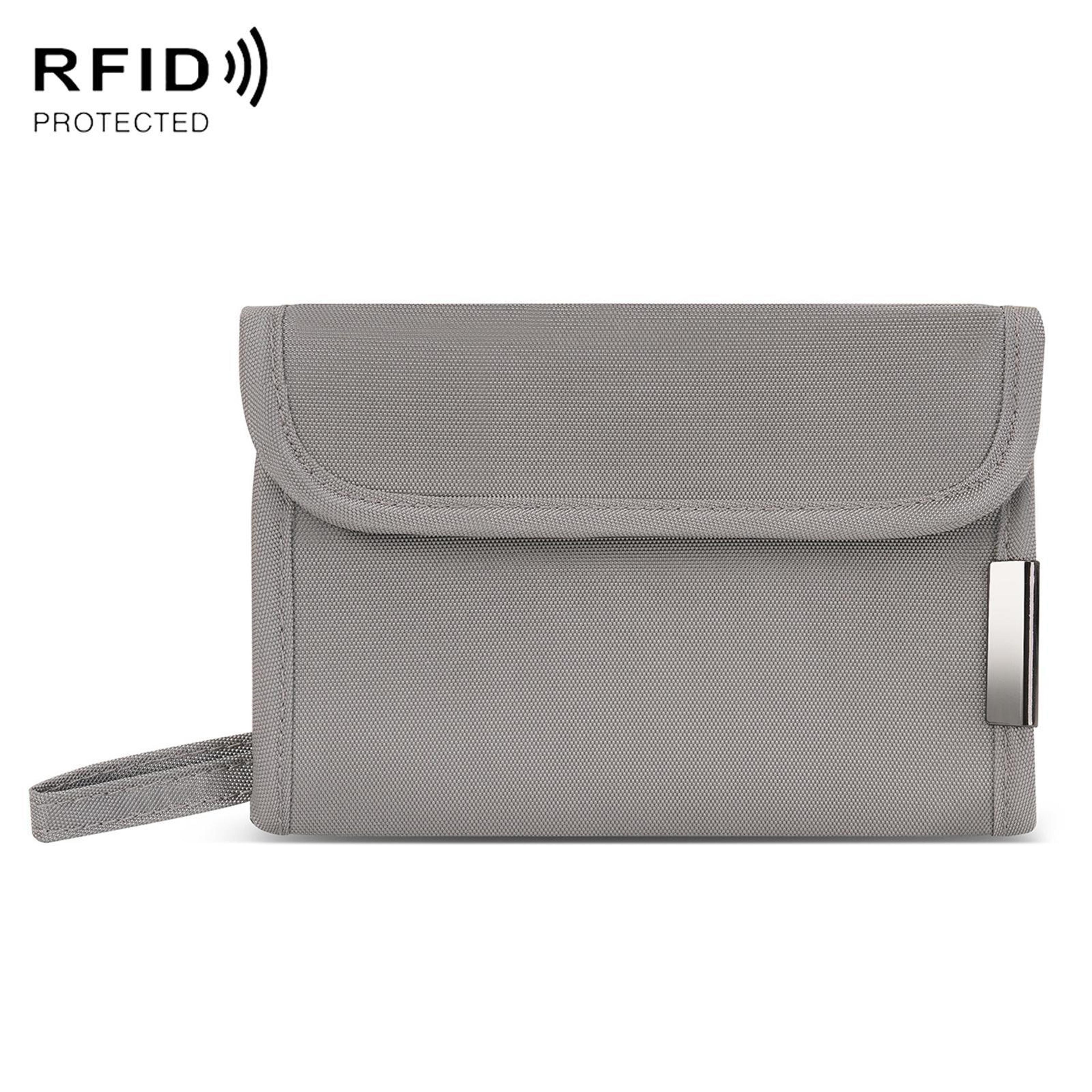 RFID Blocking Travel Card Holder Wallet With Coin Pouch And Passport Organizer 12