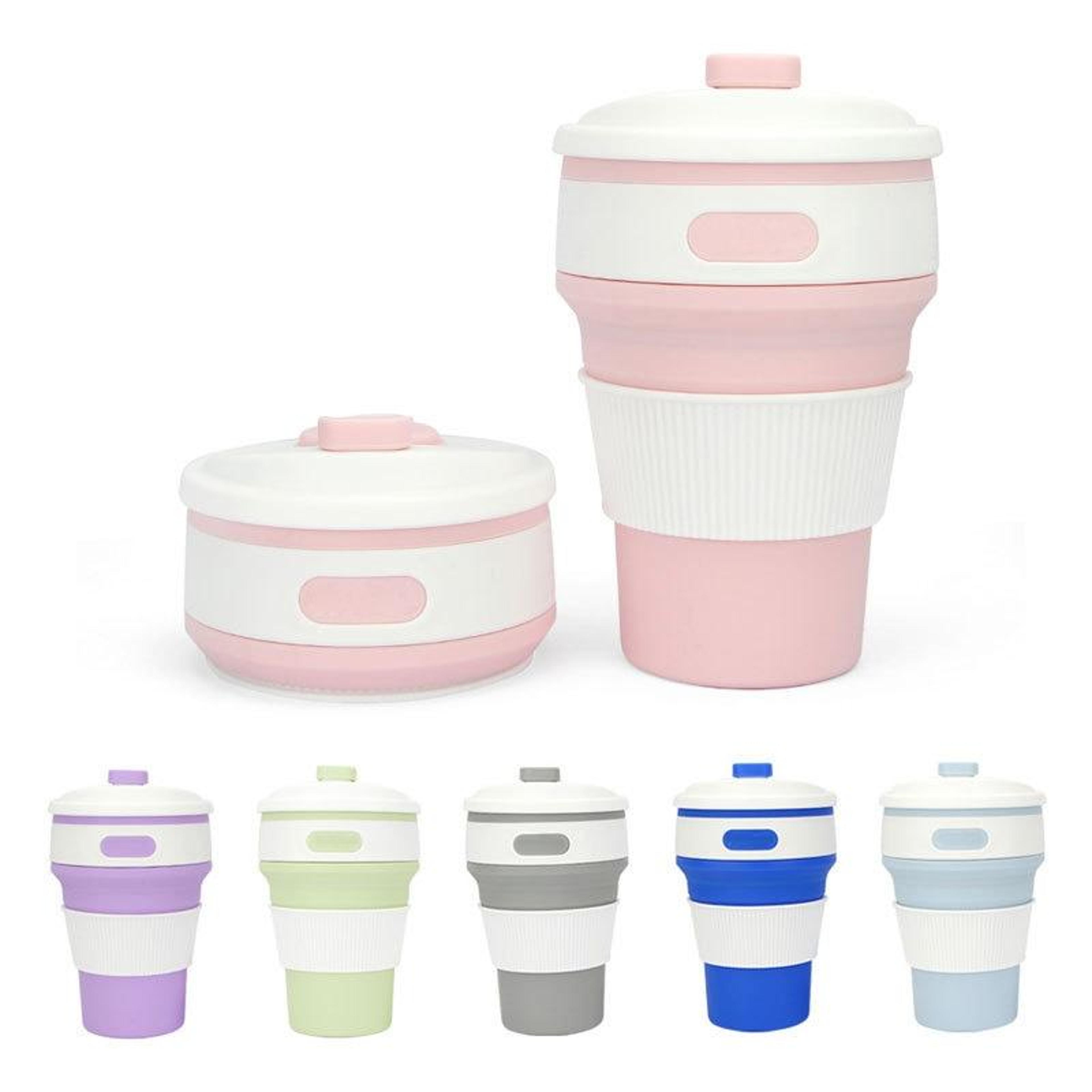 350ml Collapsible Silicone Travel Coffee Cup Portable Reusable Folding Mug 8