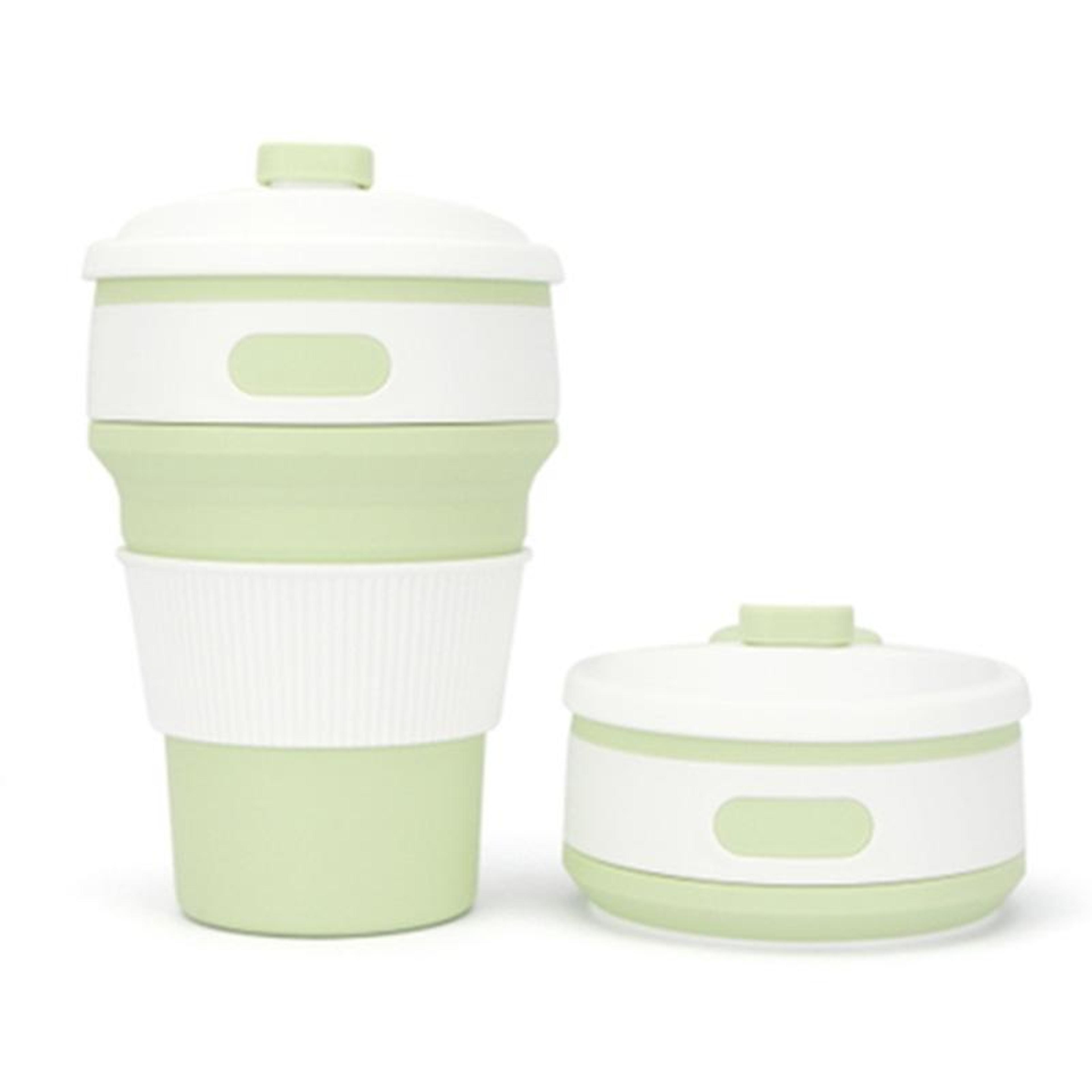 350ml Collapsible Silicone Travel Coffee Cup Portable Reusable Folding Mug 11