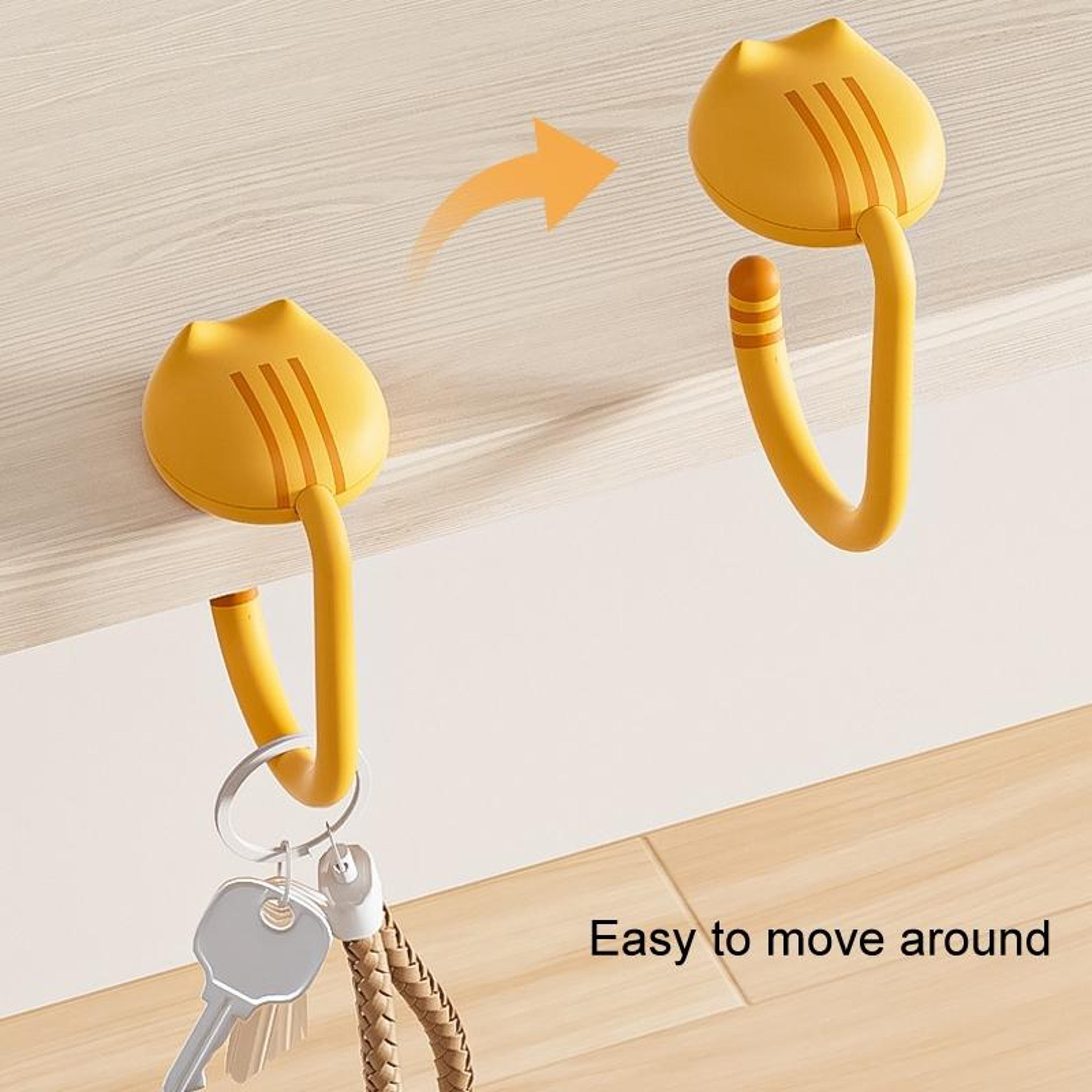 Portable Desk Bag Hook No Punch School Bag Hanger Foldable Desktop Backpack Holder 6