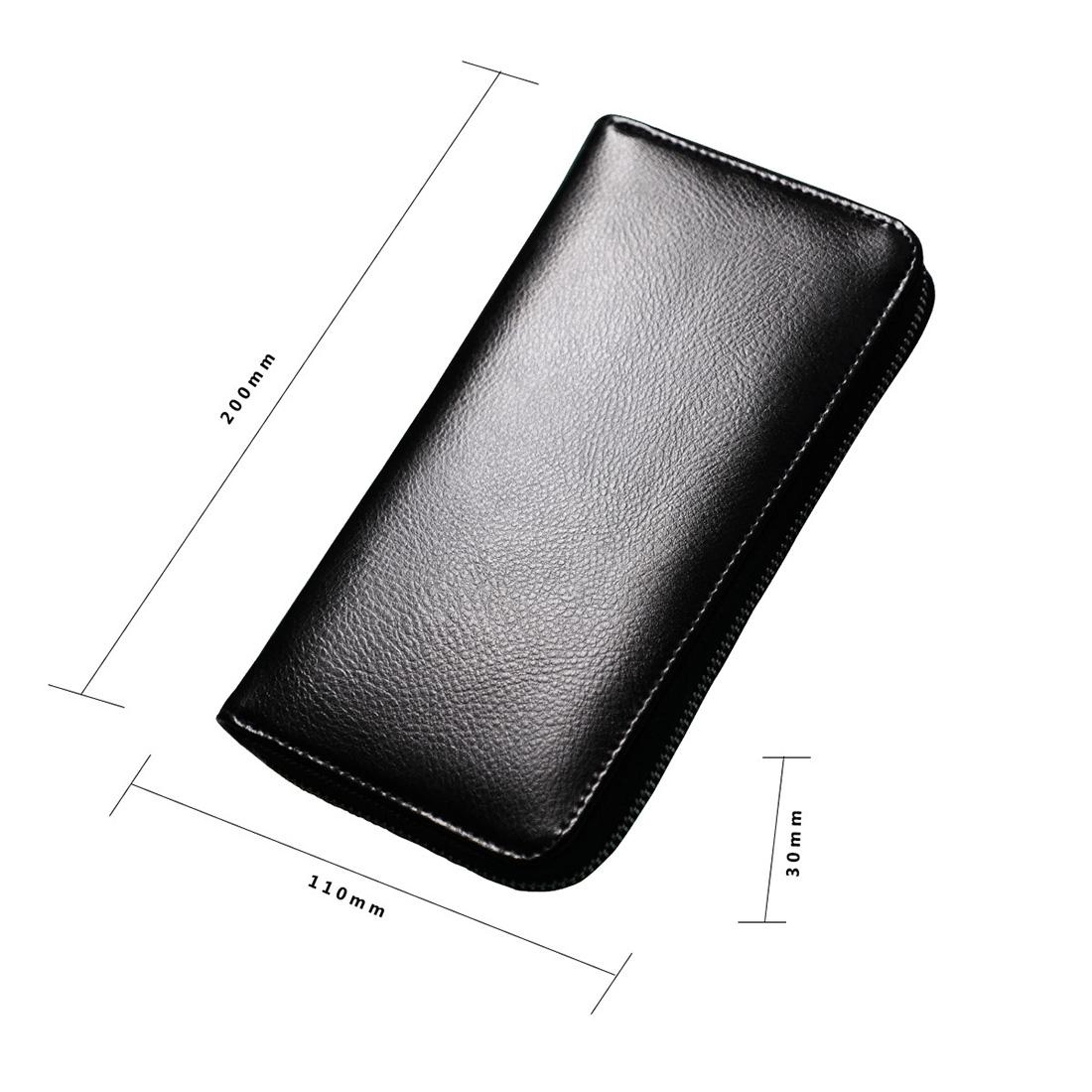 RFID Passport Wallet Genuine Leather Travel Document Organizer Long Wallet With Card Slots 2