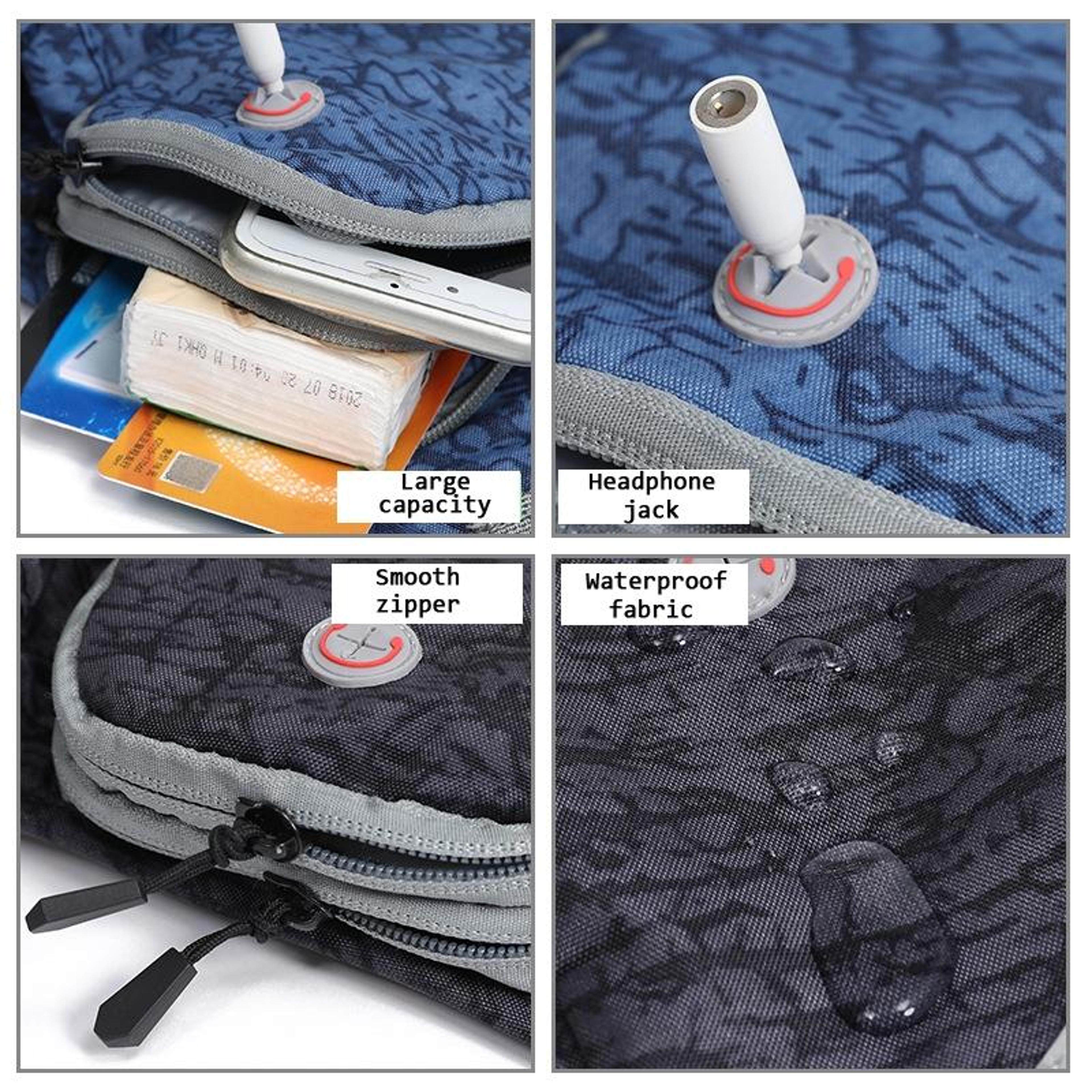 Outdoor Running Belt Bag With Water Bottle Holder Waterproof Sports Waist Bag For Hiking Cycling 2
